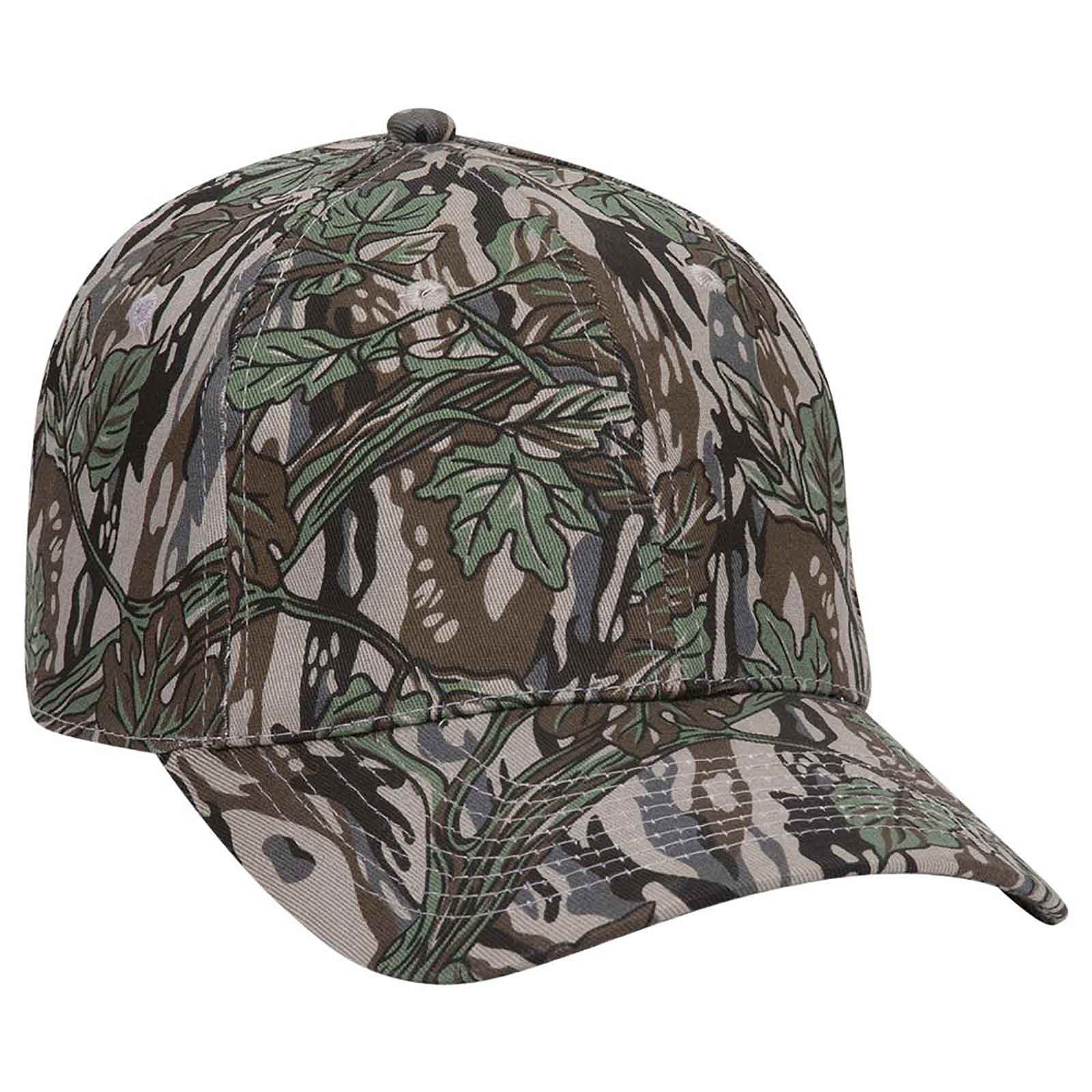 77-379 OTTO CAP "OTTO FLEX" Camouflage 6 Panel Low Profile Baseball Cap