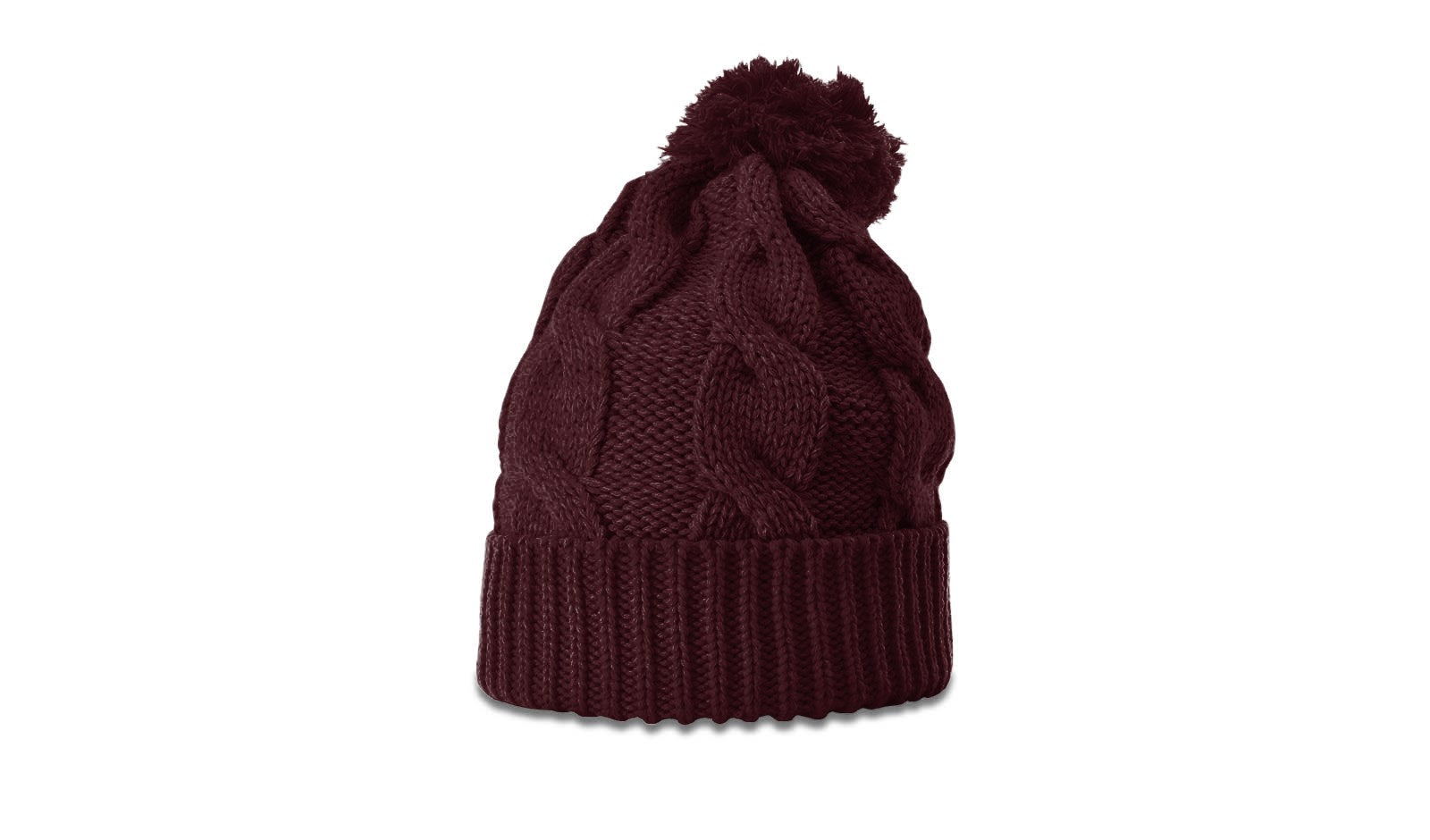 Richardson 141 Chunk Twist Knit Beanie with Cuff &amp; Pom