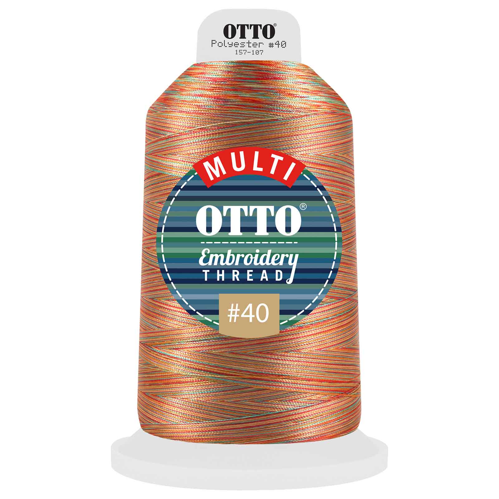 157-107 OTTO Embroidery Multicolor Thread #40 5,500 yd. King Cone