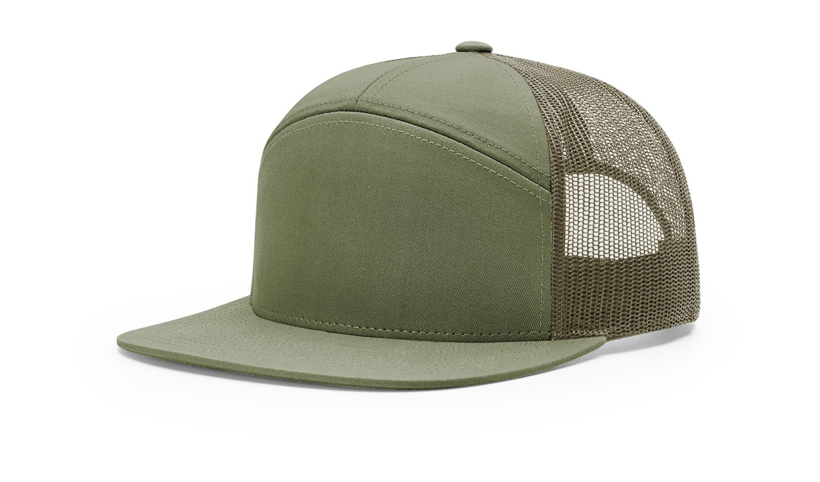 Richardson 168 Loden 7-Panel Trucker Cap with a modern high-profile snapback.