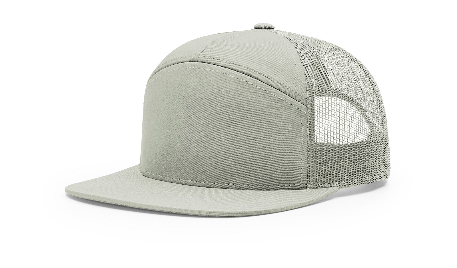 Richardson 168 7-Panel Trucker Cap, high-profile snapback in Quarry color.