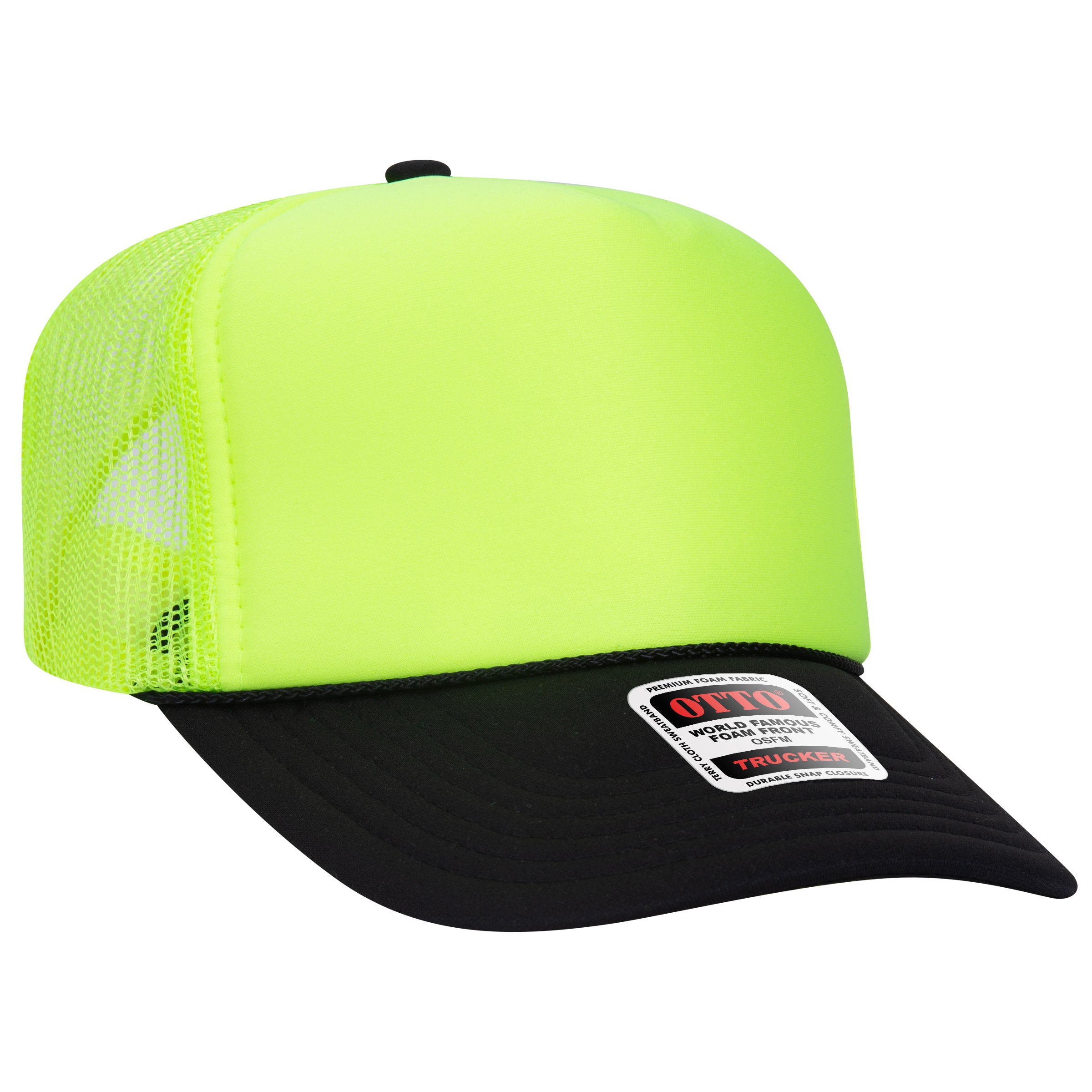 39-165 OTTO CAP 5 Panel High Crown Mesh Back Trucker Hat