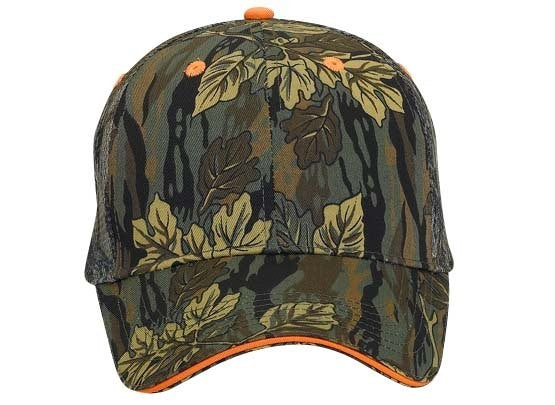 106-752 OTTO CAP Camouflage 6 Panel Low Profile Mesh Back Trucker Hat