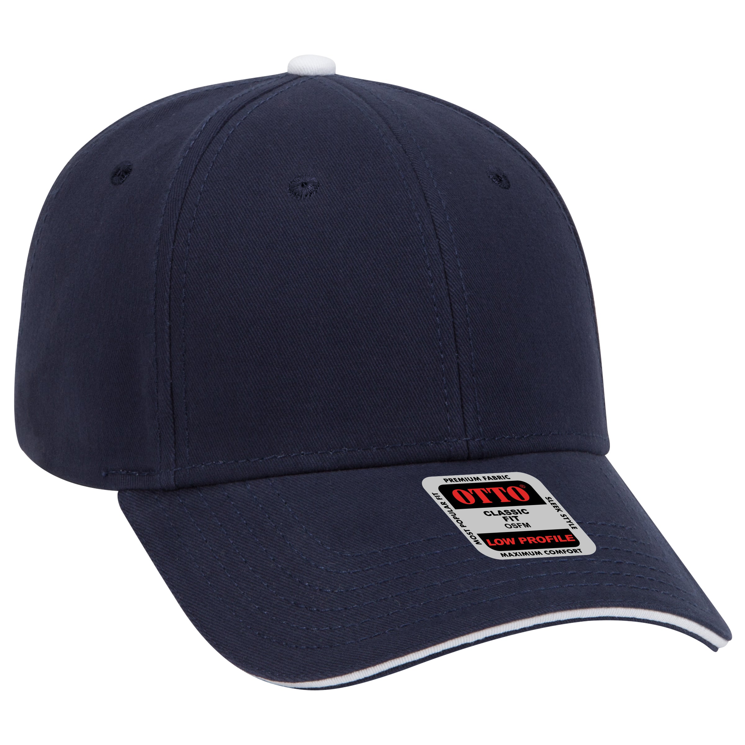 23-370 OTTO CAP 6 Panel Low Profile Baseball Cap