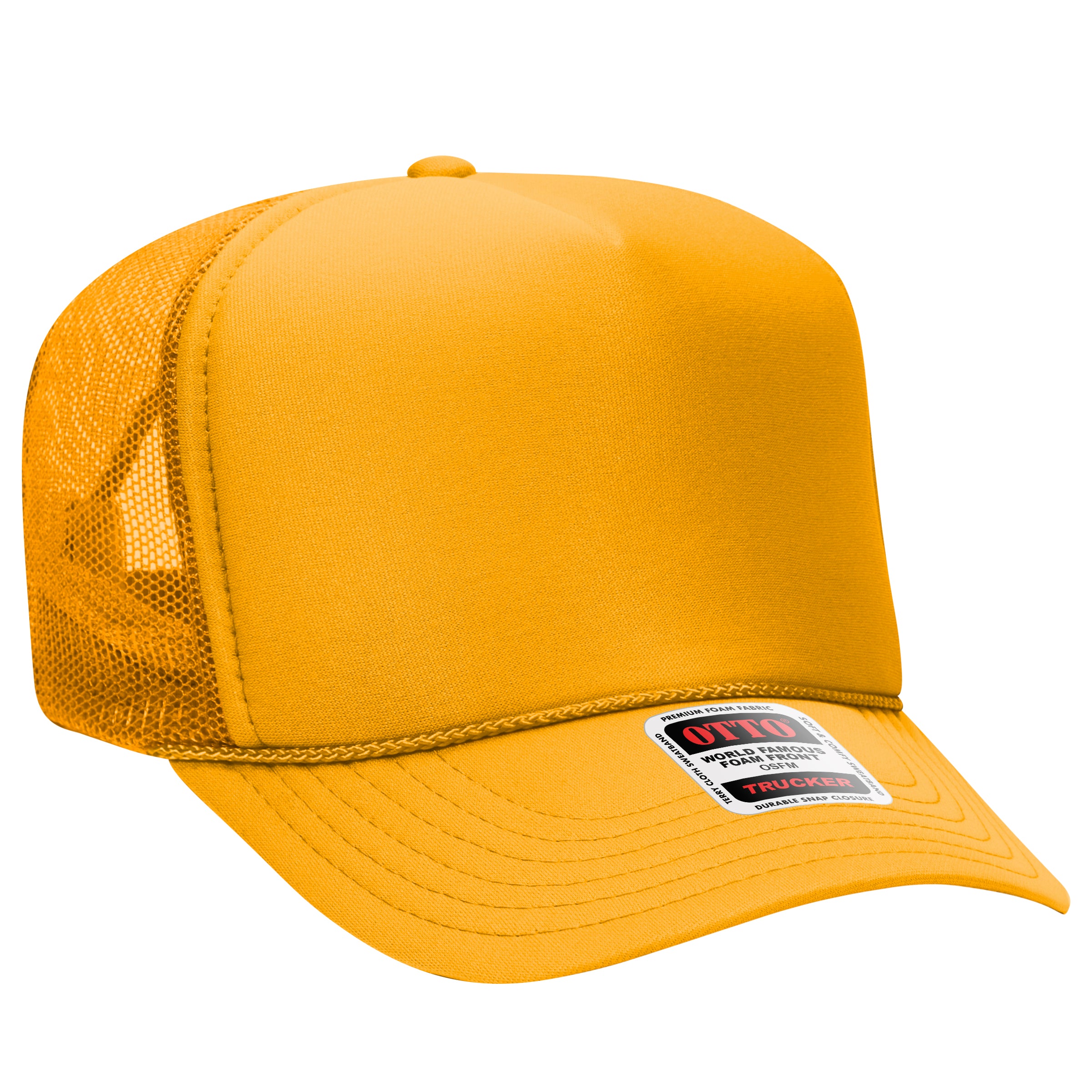 39-165 OTTO CAP 5 Panel High Crown Mesh Back Trucker Hat