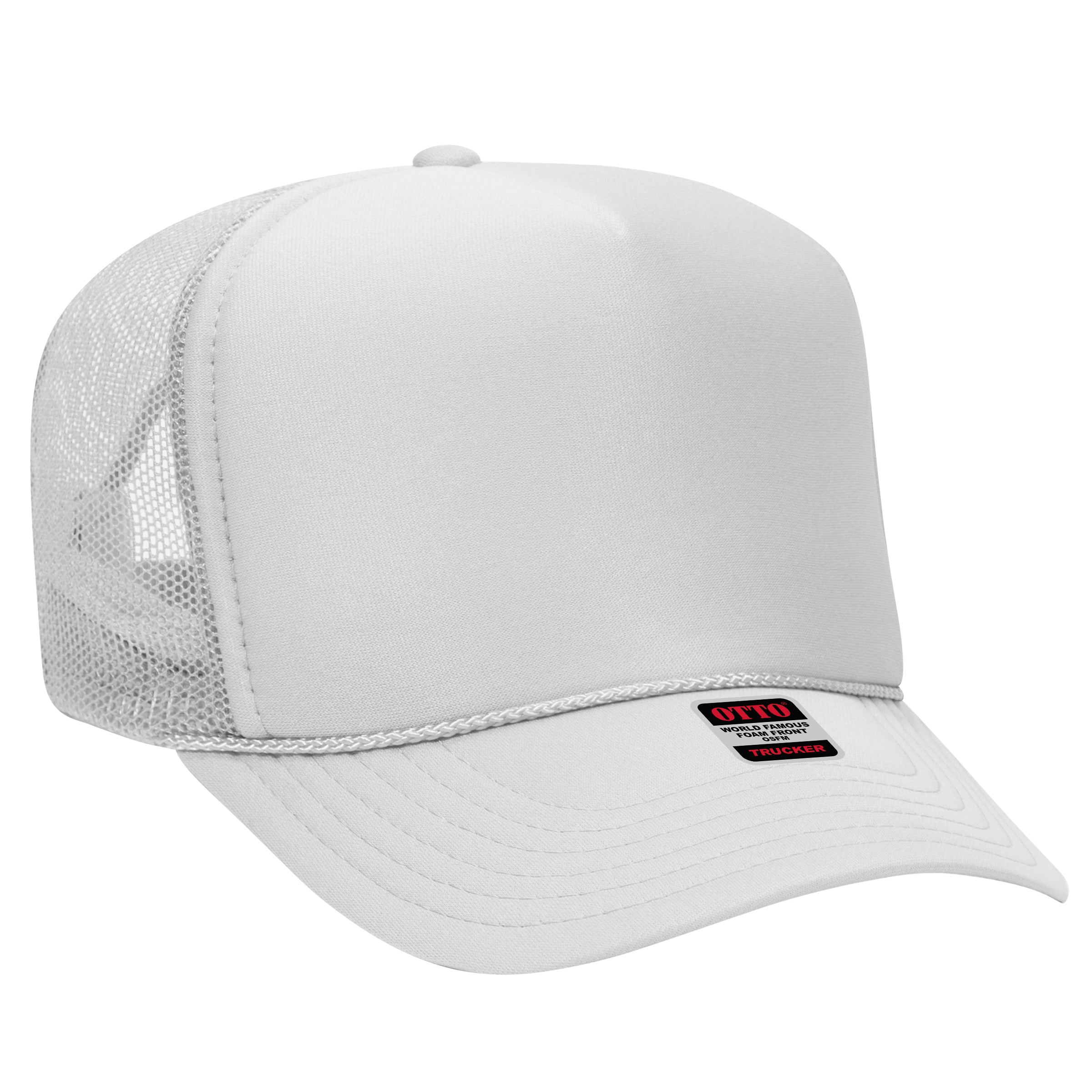 39-165 OTTO CAP 5 Panel High Crown Mesh Back Trucker Hat
