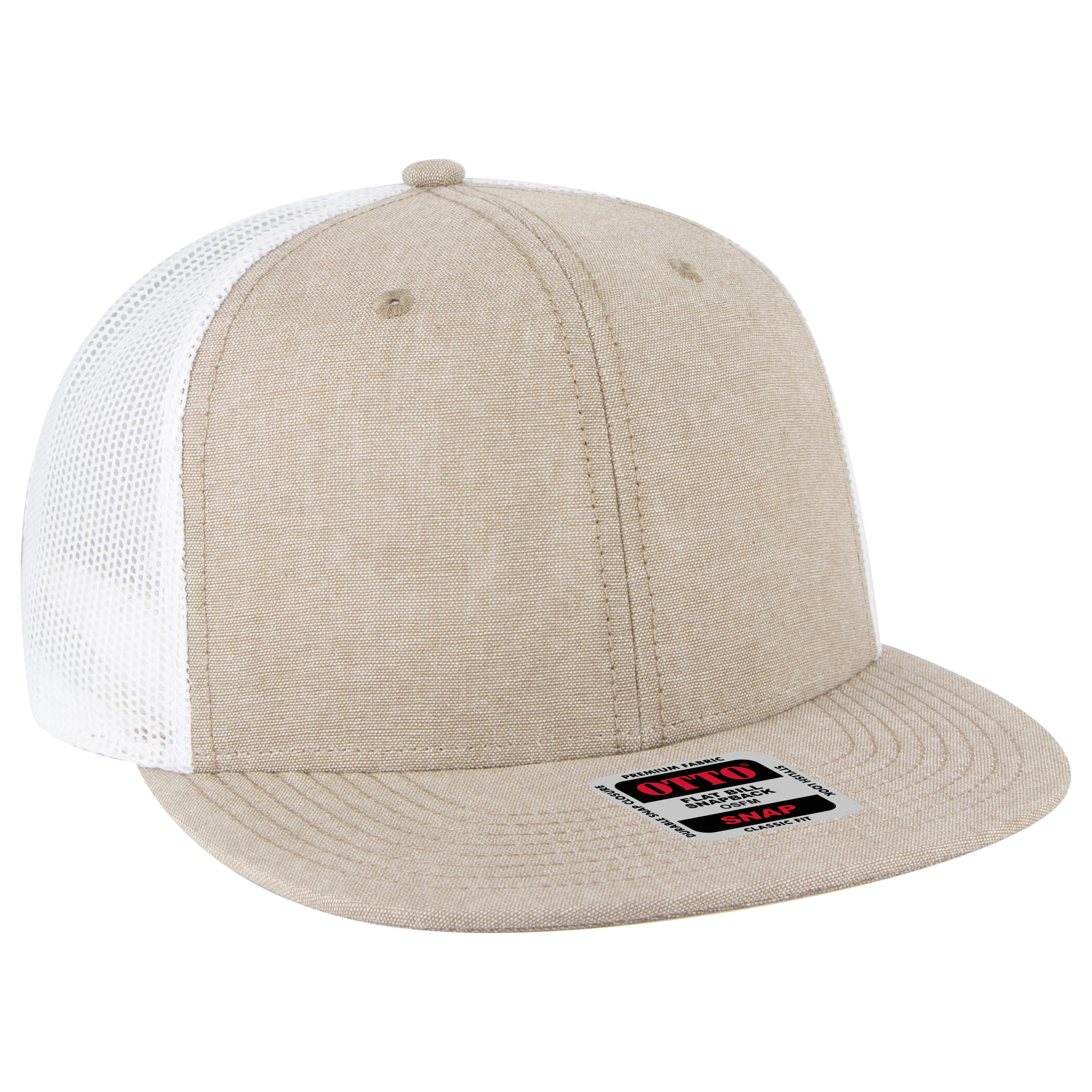 141-1070 OTTO CAP "OTTO SNAP" 6 Panel Pro Style Mesh Back Trucker Snapback Hat