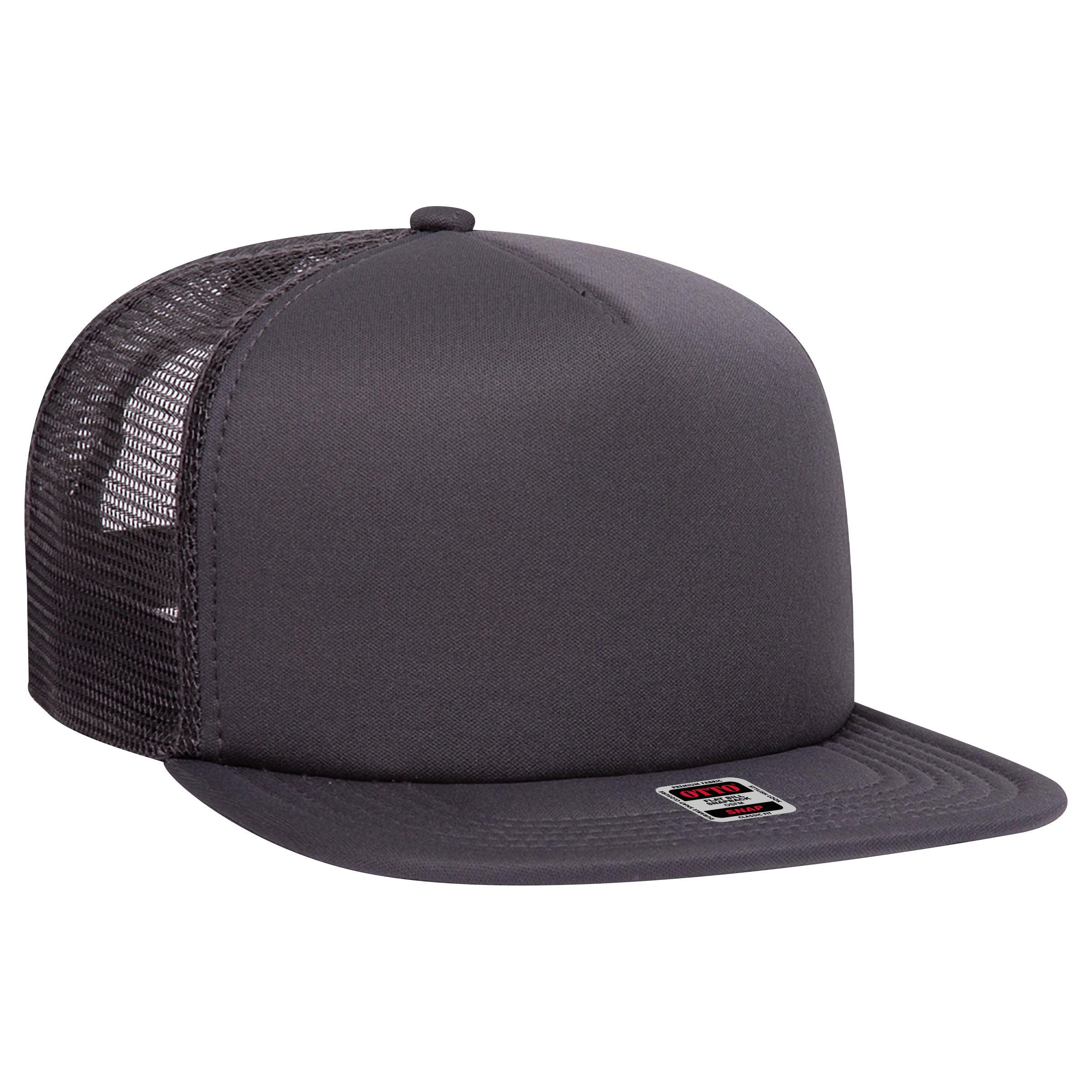 164-1190 OTTO CAP "OTTO SNAP" 5 Panel Mid Profile Mesh Back Trucker Snapback Hat