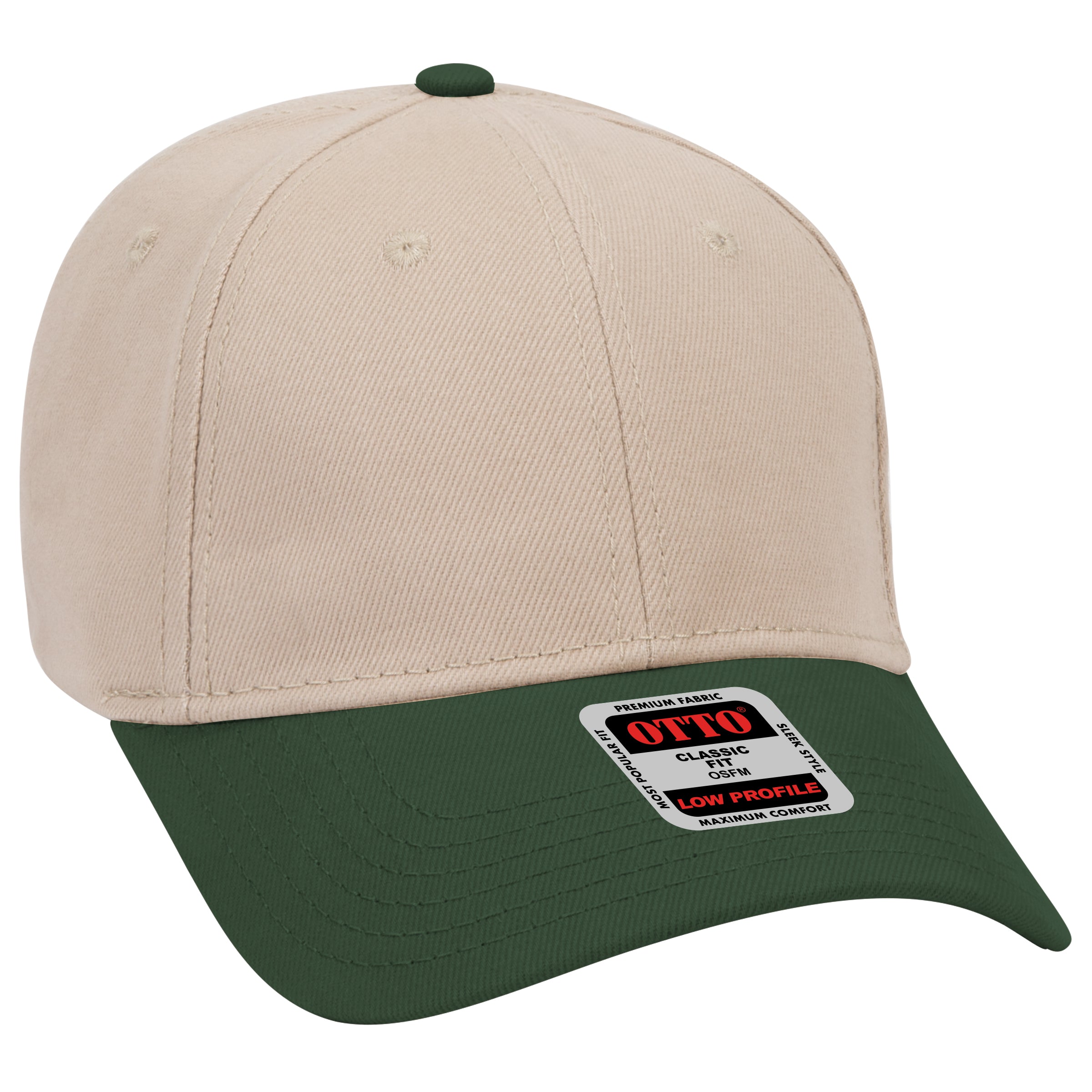 19-251 OTTO CAP 6 Panel Low Profile Baseball Cap