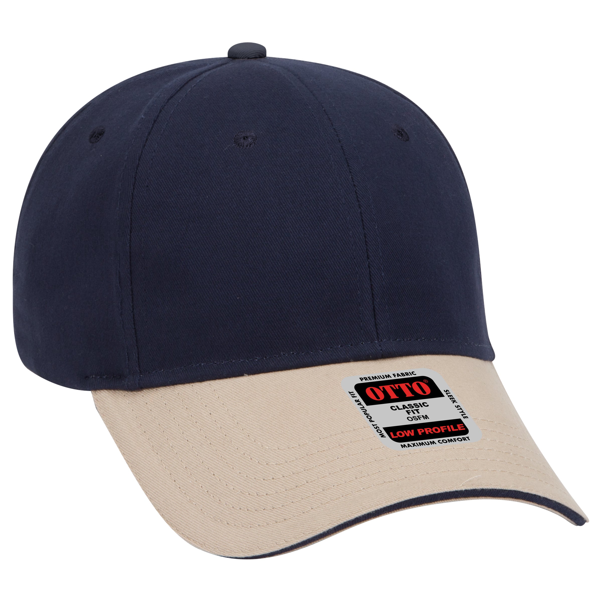 23-430 OTTO CAP 6 Panel Low Profile Baseball Cap