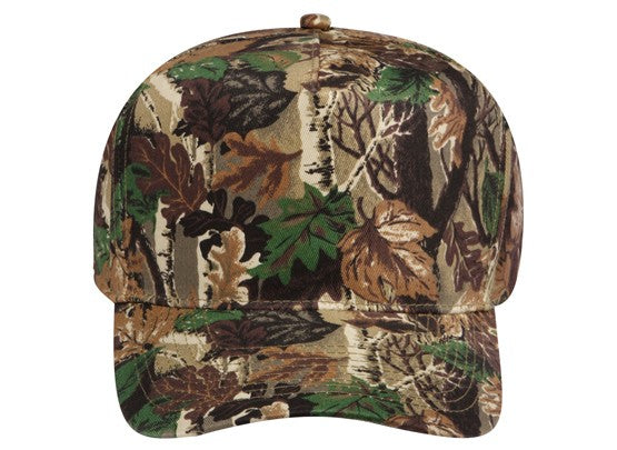 46-047 OTTO CAP Camouflage 5 Panel Mid Profile Baseball Cap