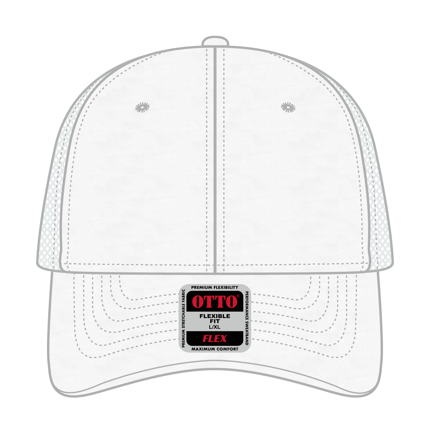 11-1169 OTTO CAP "OTTO FLEX" 6 Panel Low Profile Baseball Cap