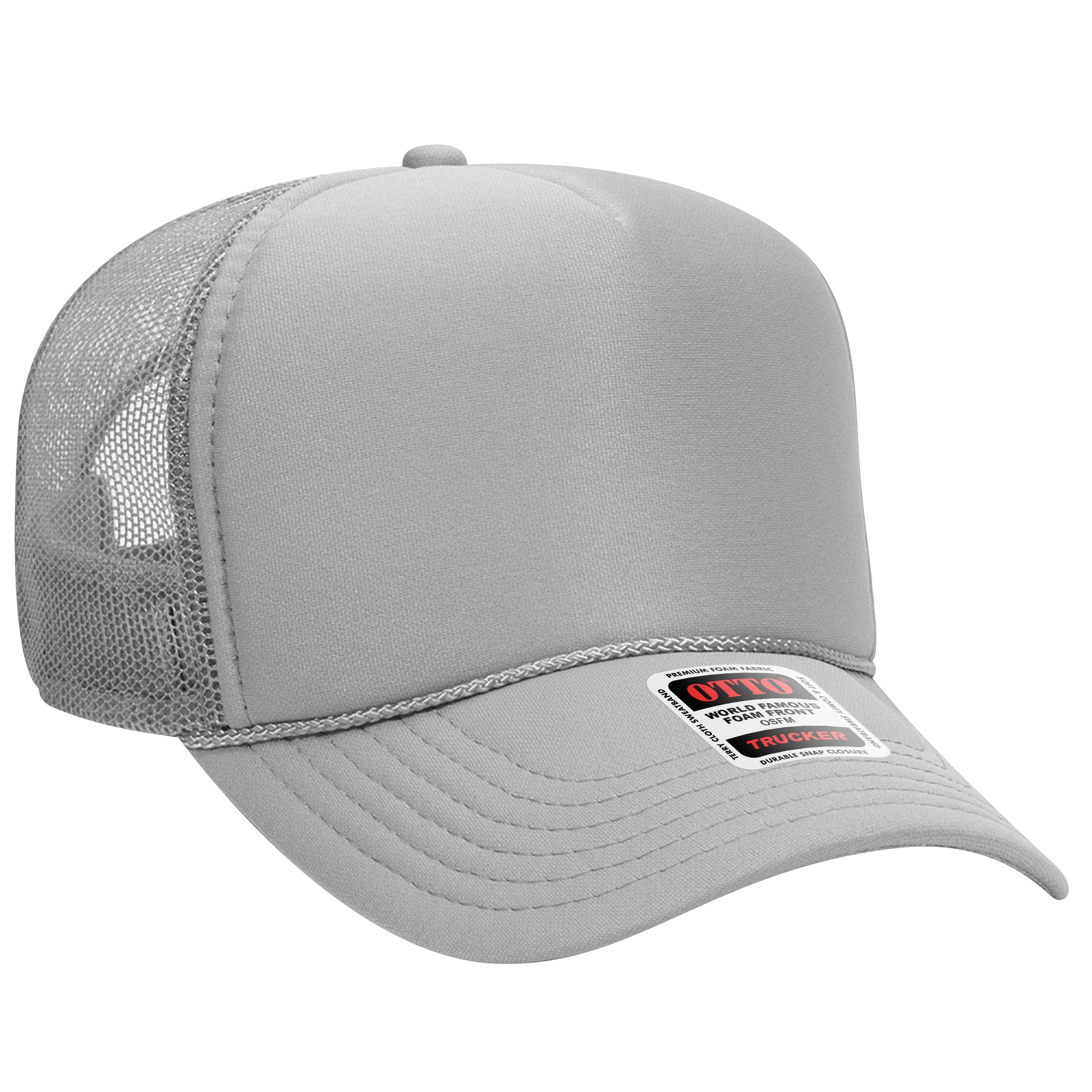 32-467 OTTO CAP 5 Panel Mid Profile Mesh Back Trucker Hat