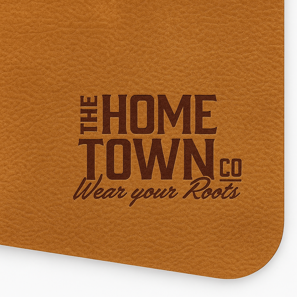 Textured Leatherette sheet, Rawhide to Black, 12x24 inches, dual-layer, 1.95 mm thick.