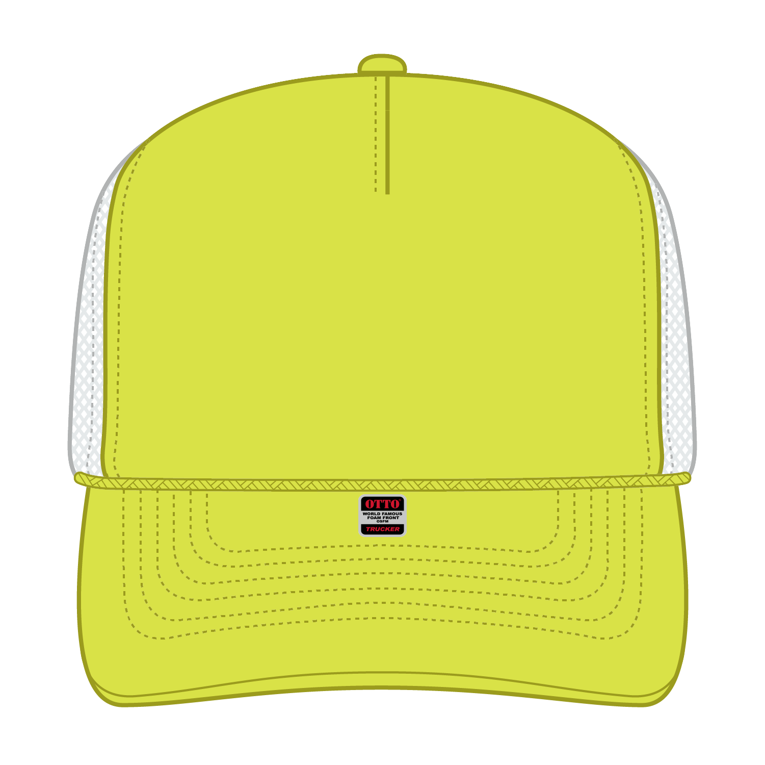 39-165 OTTO CAP 5 Panel High Crown Mesh Back Trucker Hat