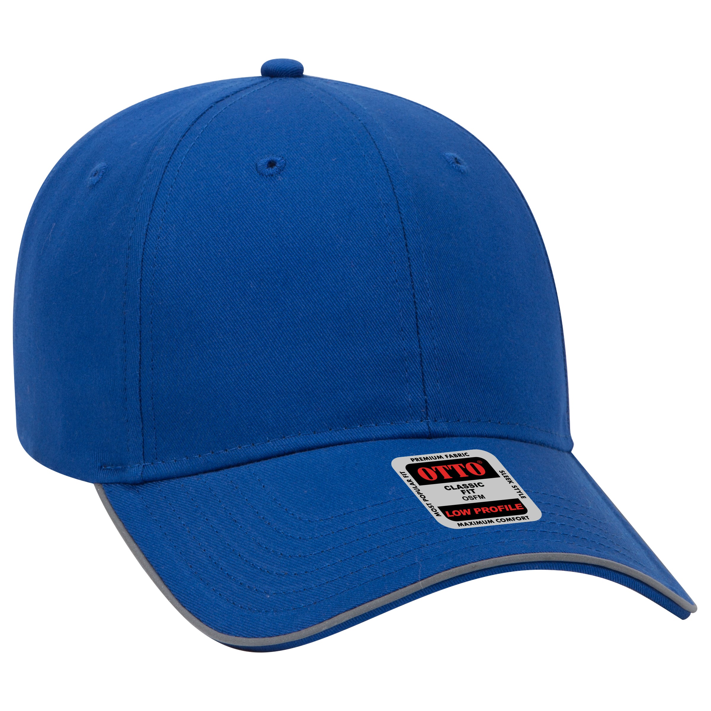19-1261 OTTO CAP Reflective 6 Panel Low Profile Baseball Cap