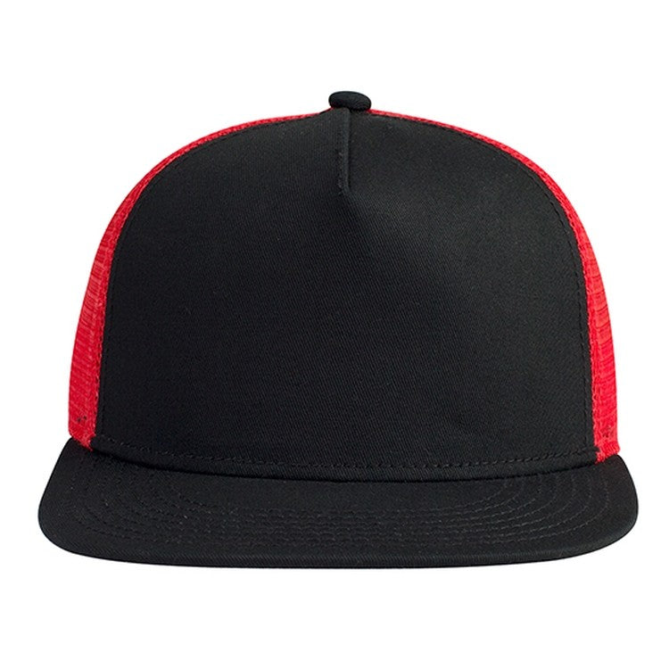 154-1124 OTTO CAP "OTTO SNAP" 5 Panel Mid Profile Mesh Back Trucker Snapback Hat