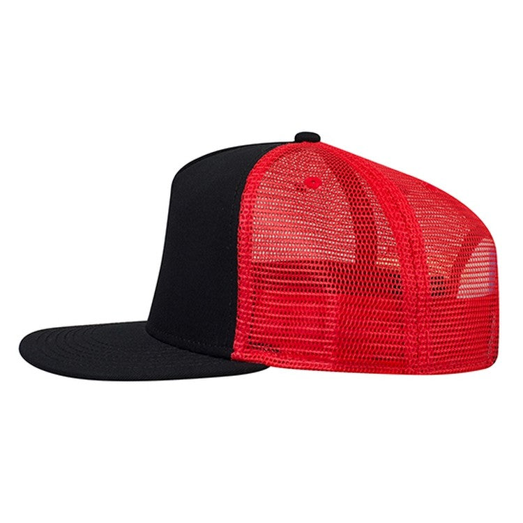 154-1124 OTTO CAP "OTTO SNAP" 5 Panel Mid Profile Mesh Back Trucker Snapback Hat