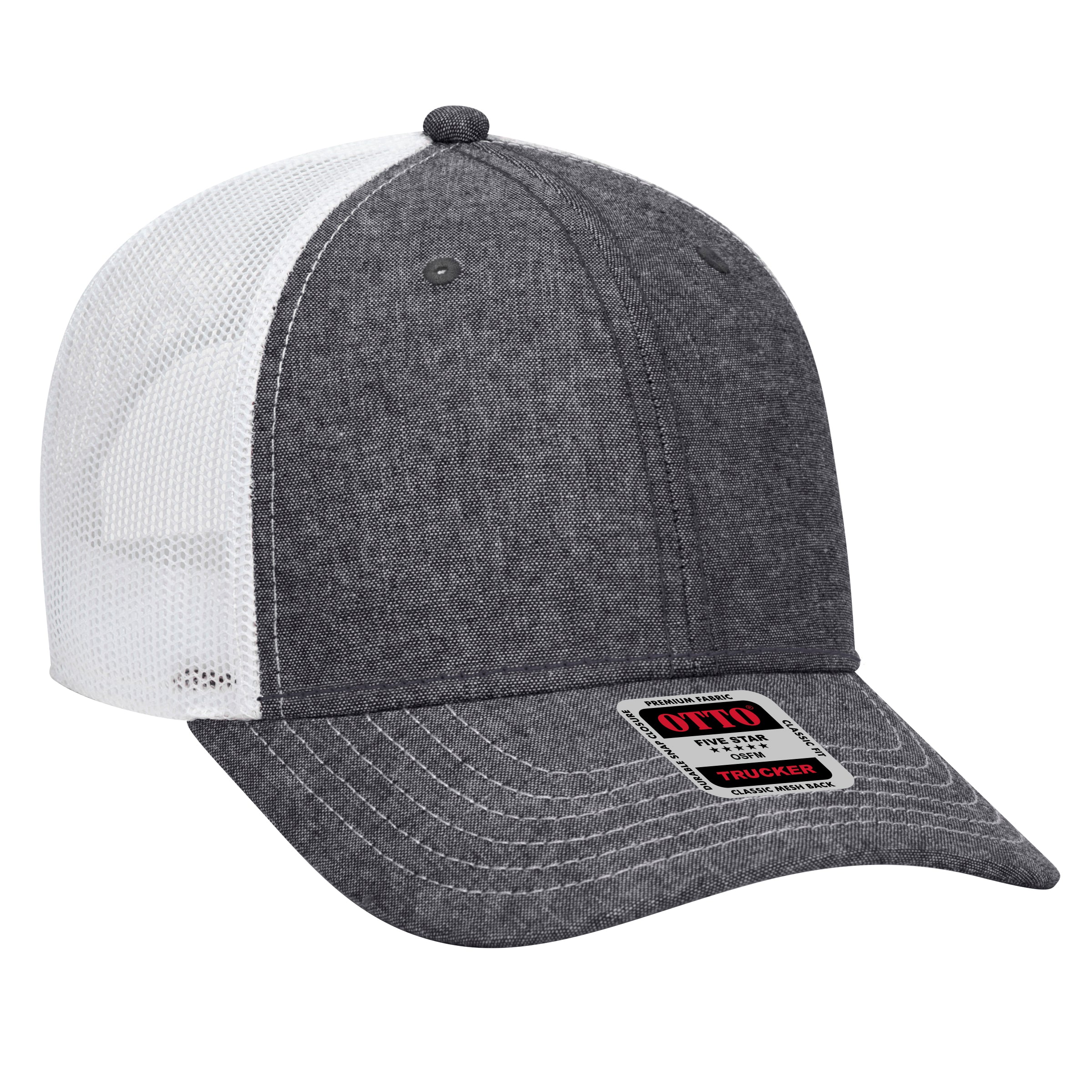 83-1239 OTTO CAP 6 Panel Low Profile Mesh Back Trucker Hat