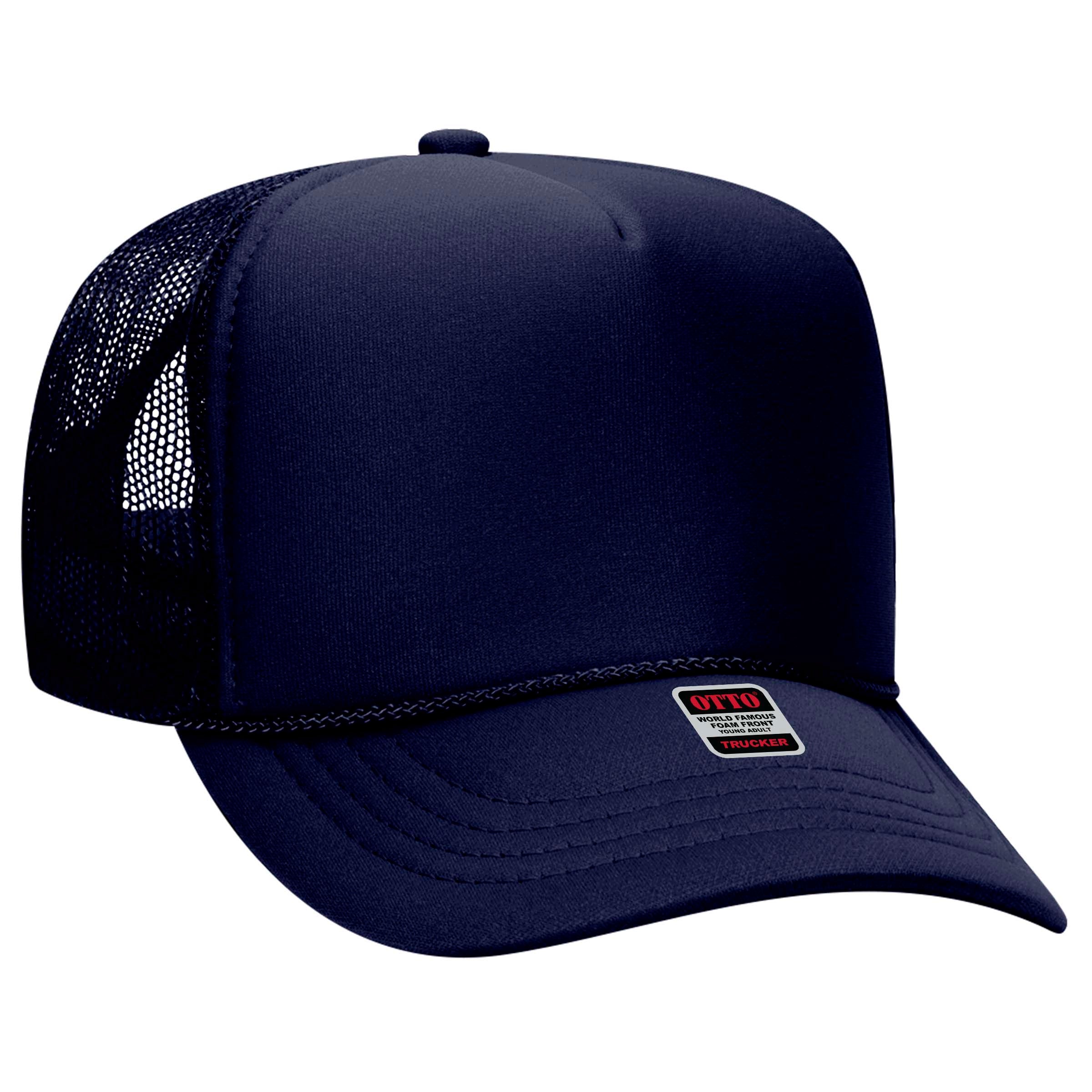 39-165 OTTO CAP 5 Panel High Crown Mesh Back Trucker Hat
