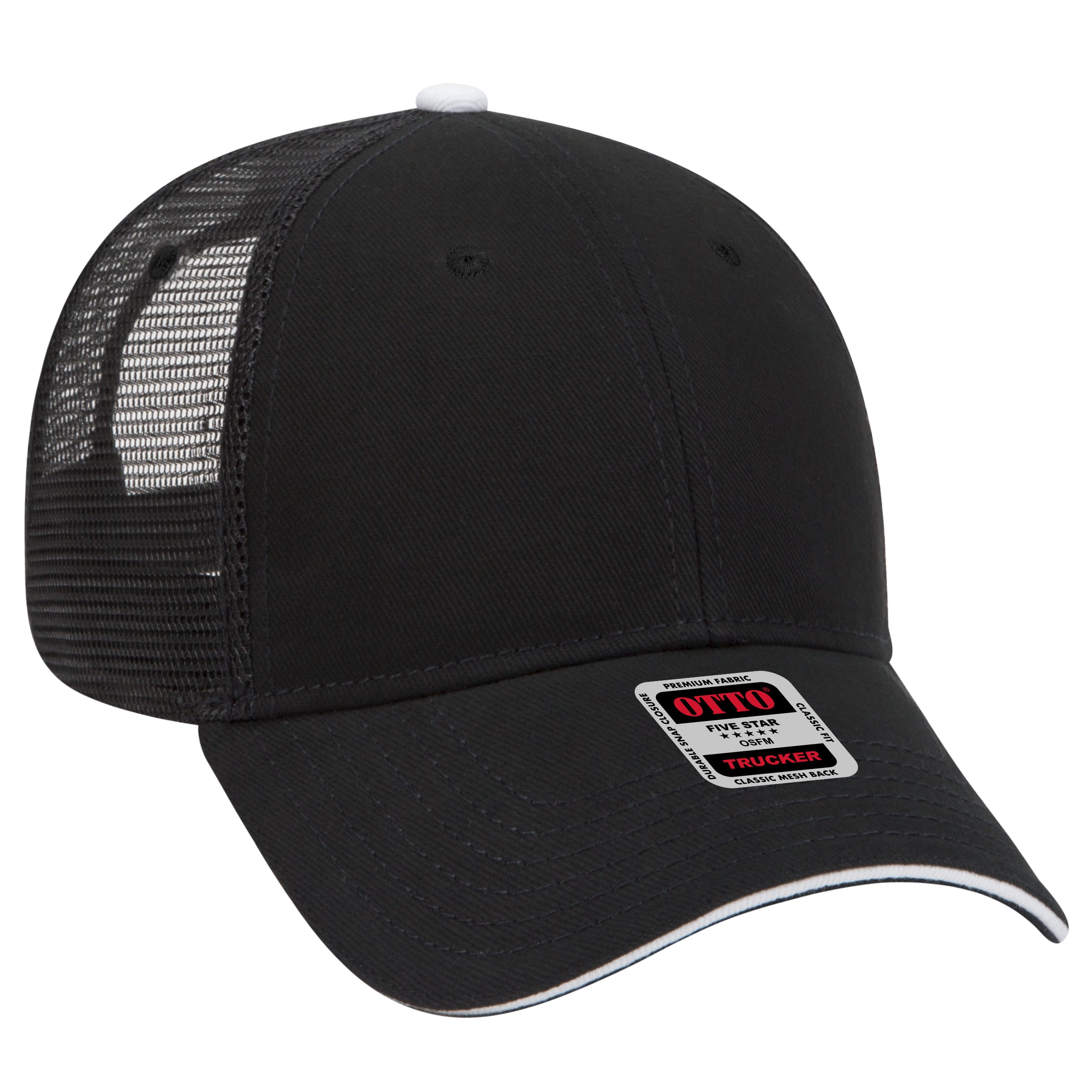 84-482 OTTO CAP 6 Panel Low Profile Mesh Back Trucker Hat