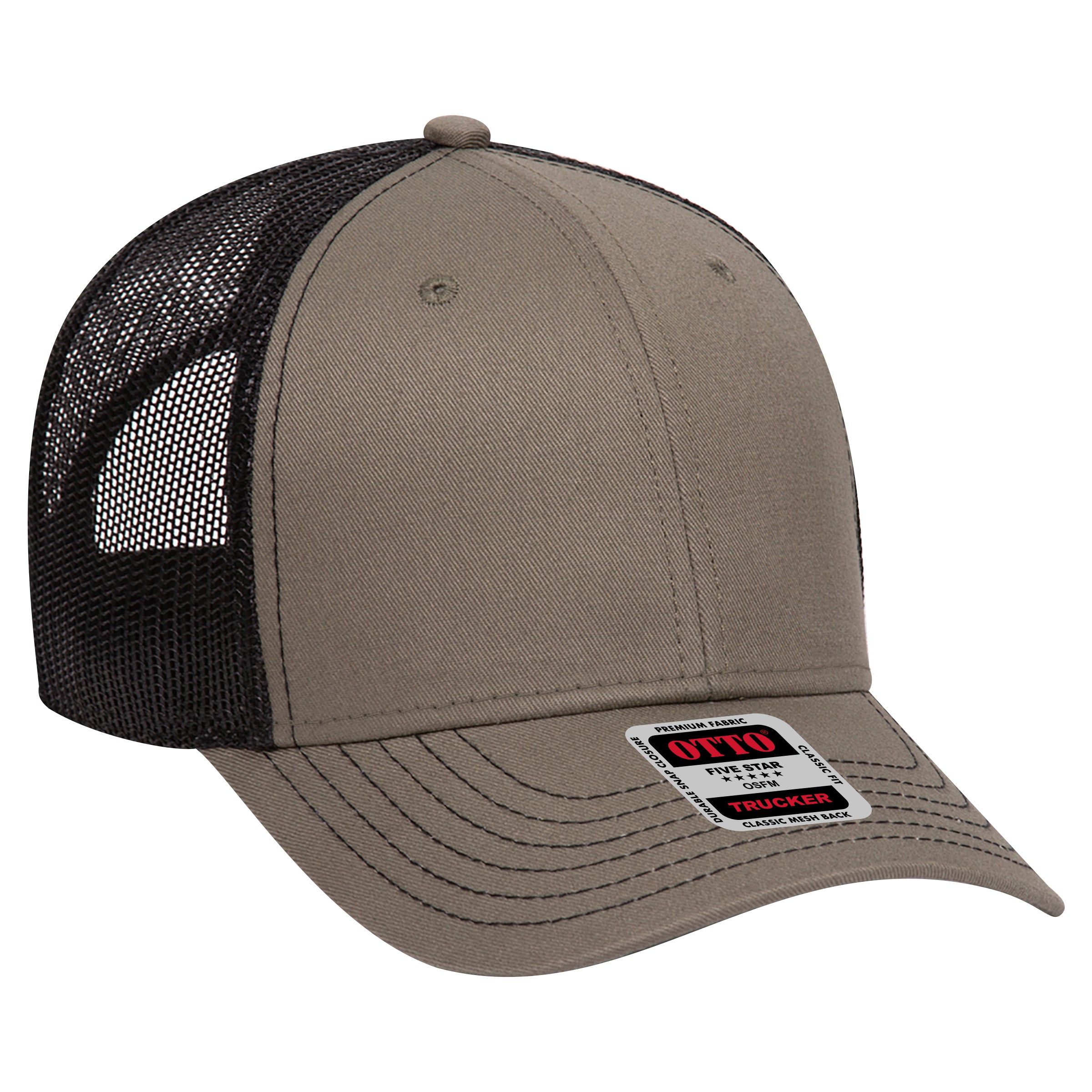 83-1239 OTTO CAP 6 Panel Low Profile Mesh Back Trucker Hat