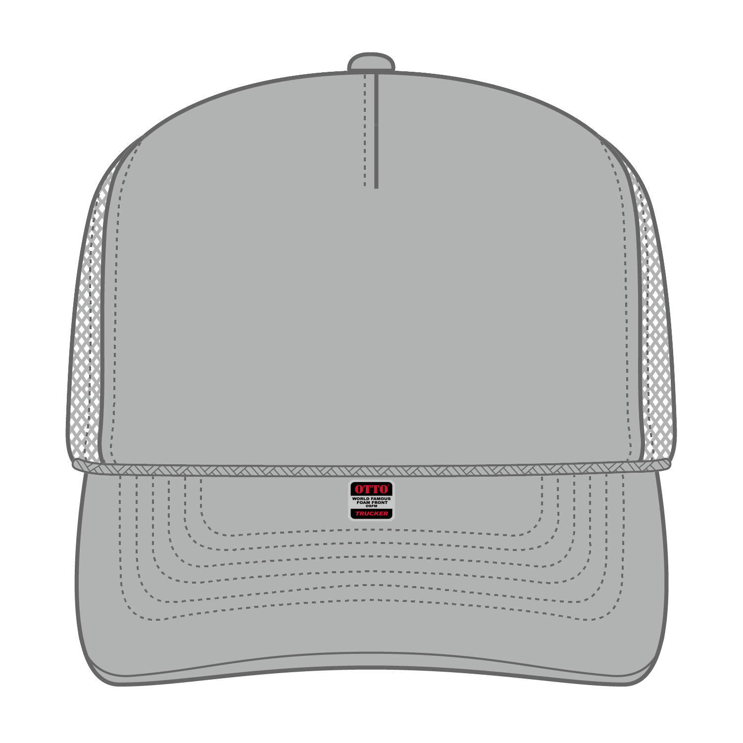 39-165 OTTO CAP 5 Panel High Crown Mesh Back Trucker Hat