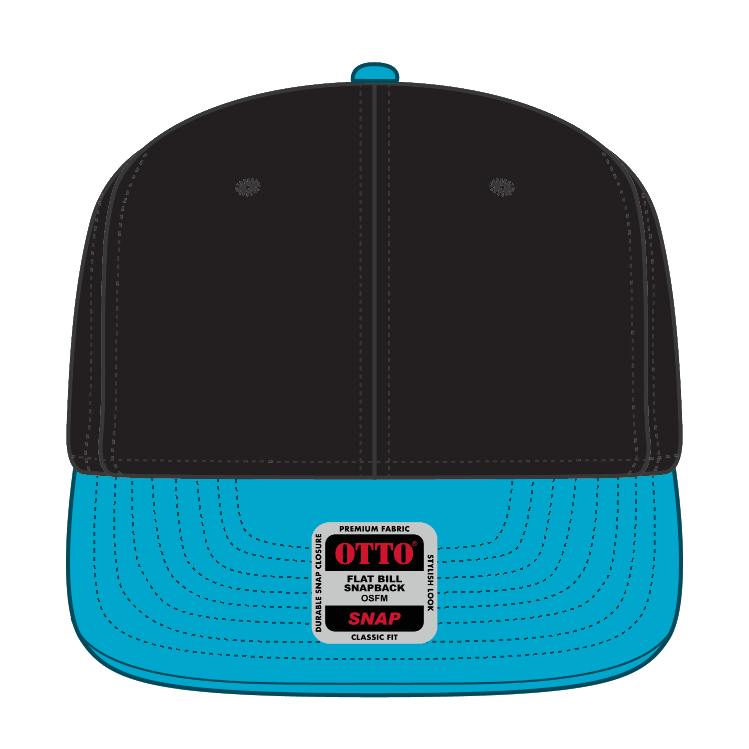 125-978 OTTO CAP "OTTO SNAP" 6 Panel Pro Style Snapback Hat