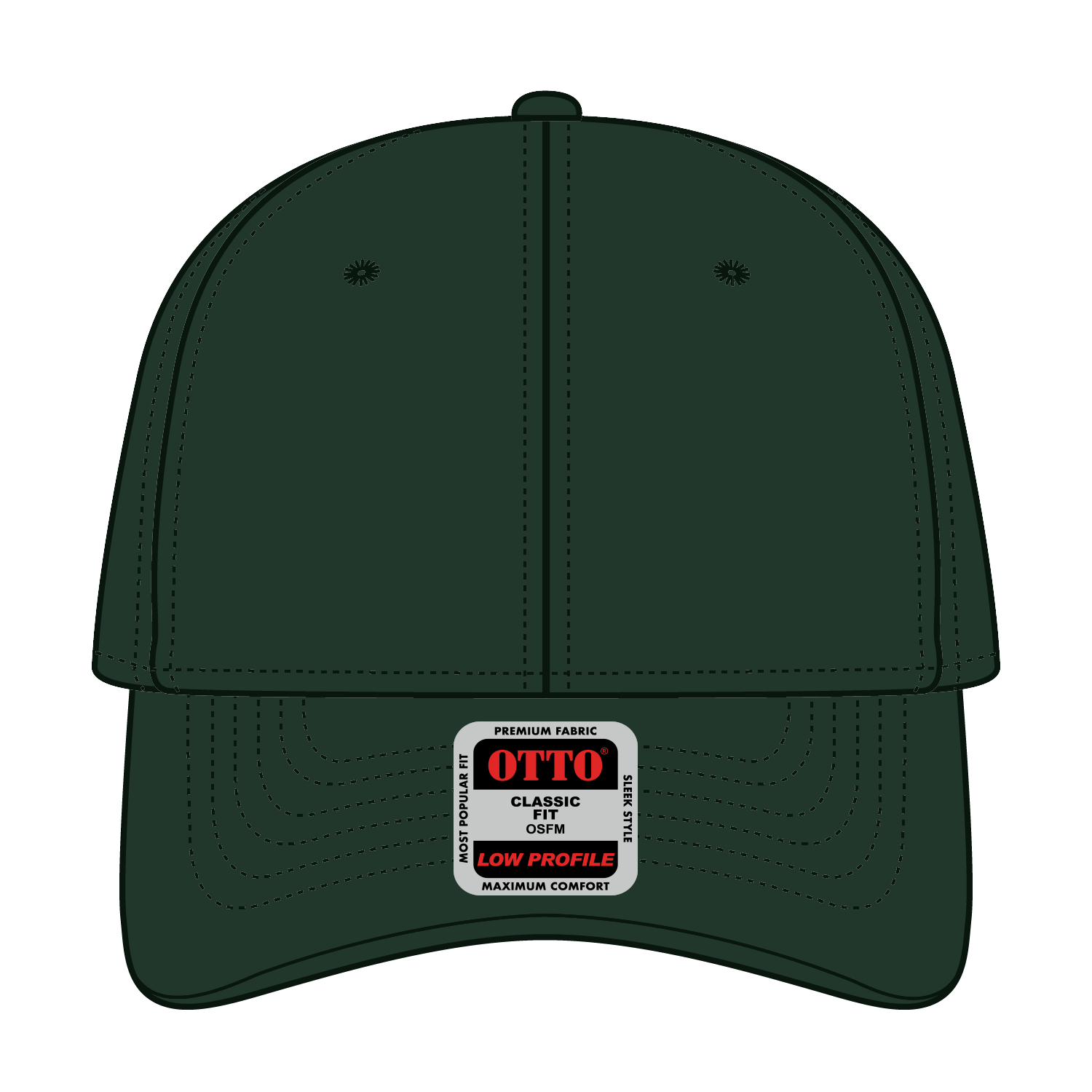 18-686 OTTO CAP 6 Panel Low Profile Baseball Cap