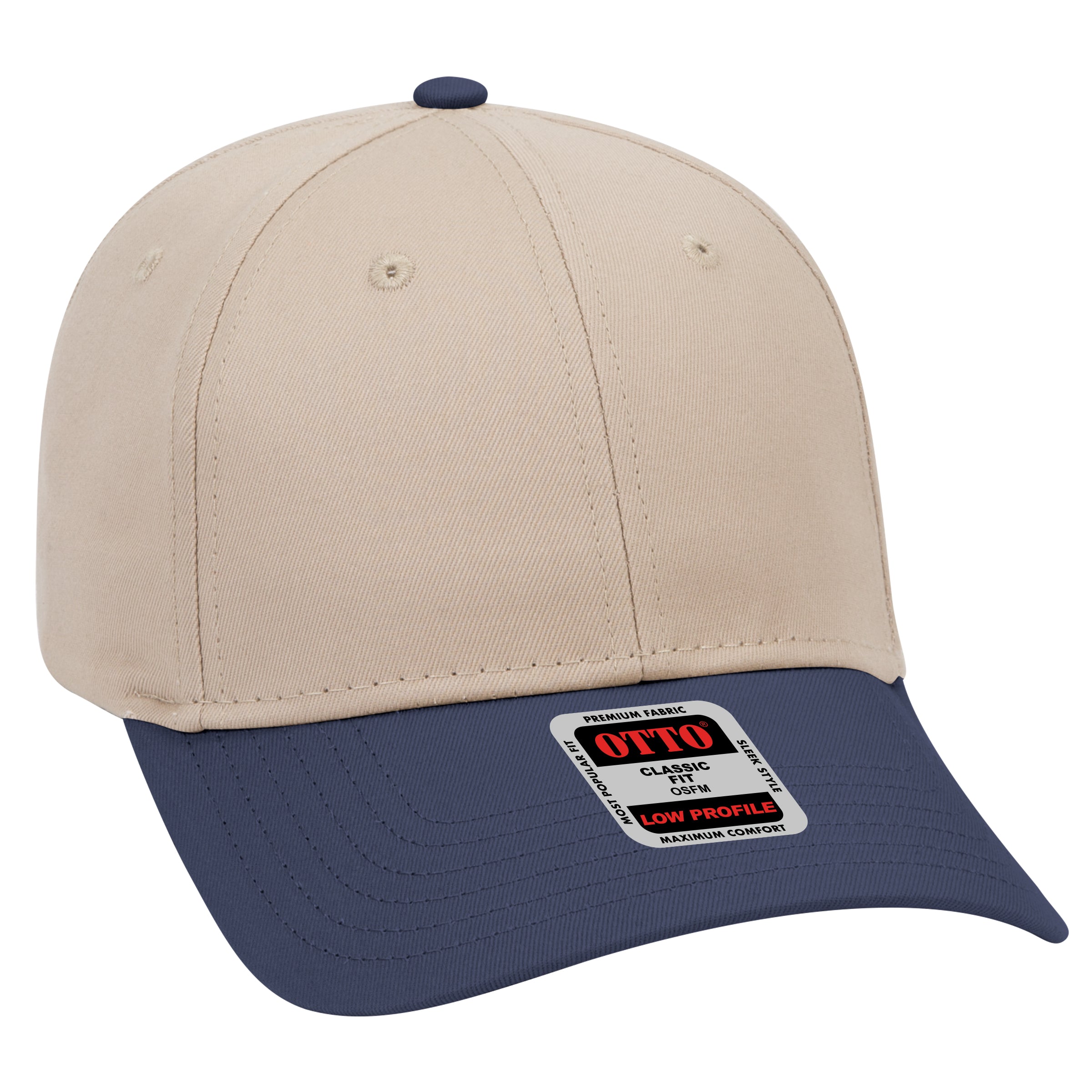 19-536 OTTO CAP 6 Panel Low Profile Baseball Cap