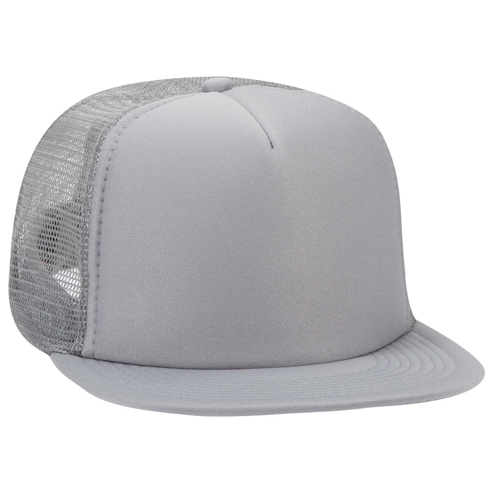132-1037 OTTO CAP "OTTO SNAP" 5 Panel High Crown Mesh Back Trucker Snapback Hat