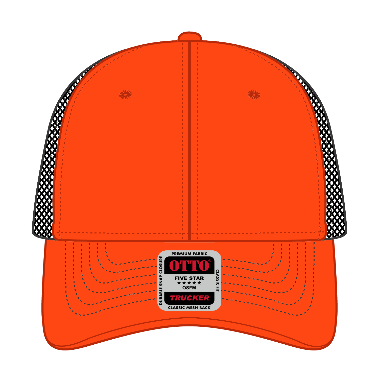 83-1239 OTTO CAP 6 Panel Low Profile Mesh Back Trucker Hat