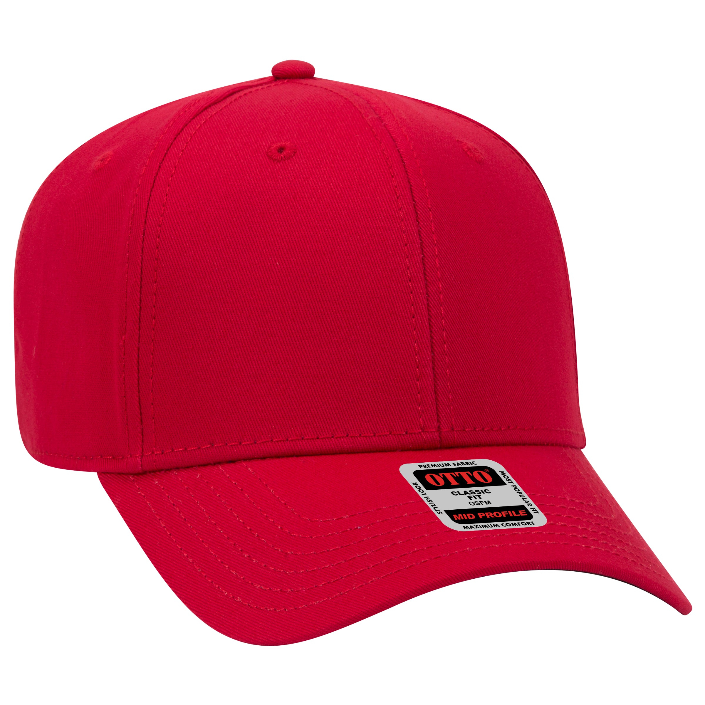 27-1235 OTTO CAP 6 Panel Mid Profile Baseball Cap