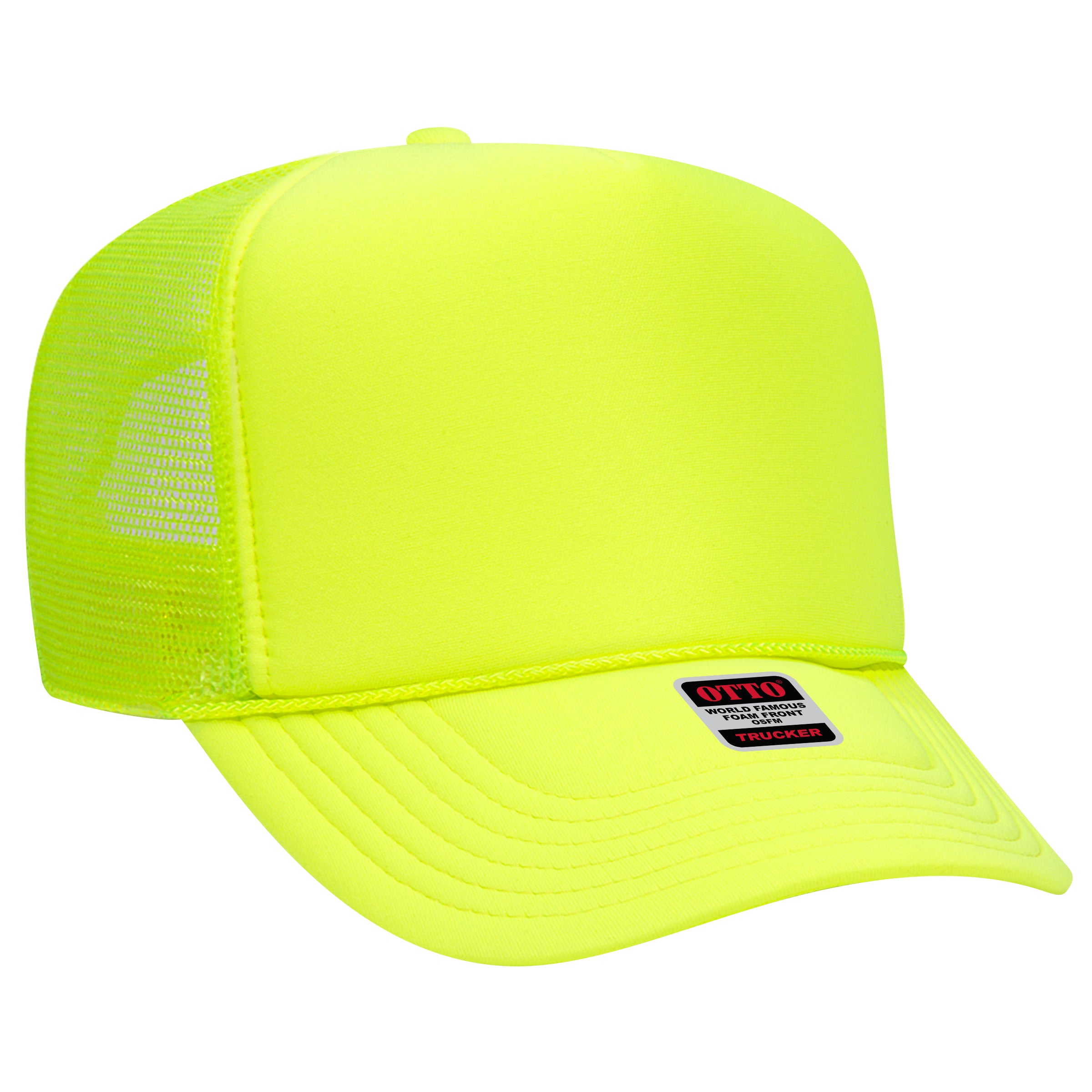 39-165 OTTO CAP 5 Panel High Crown Mesh Back Trucker Hat