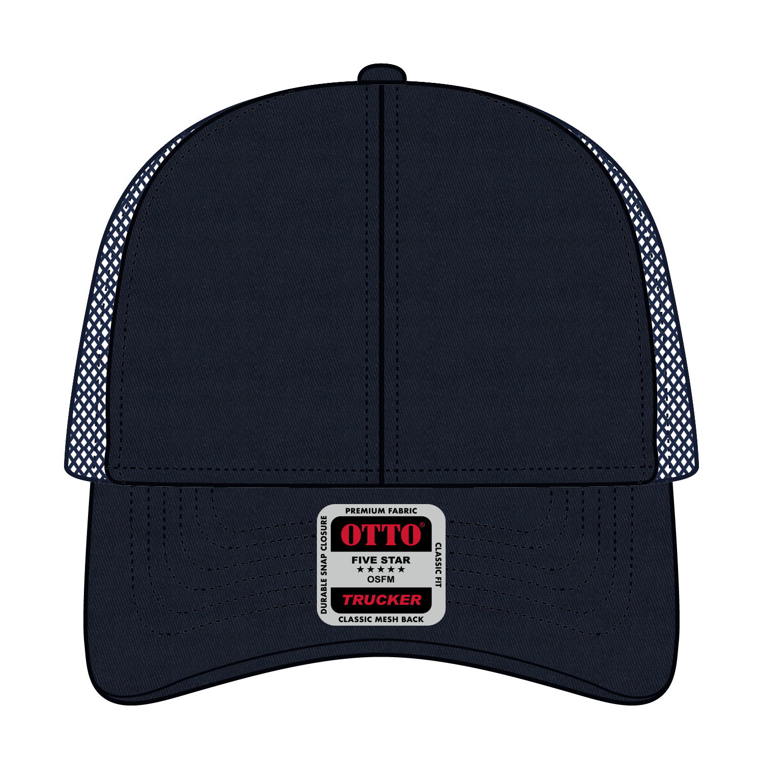 83-942 OTTO CAP 6 Panel Low Profile Mesh Back Trucker Hat
