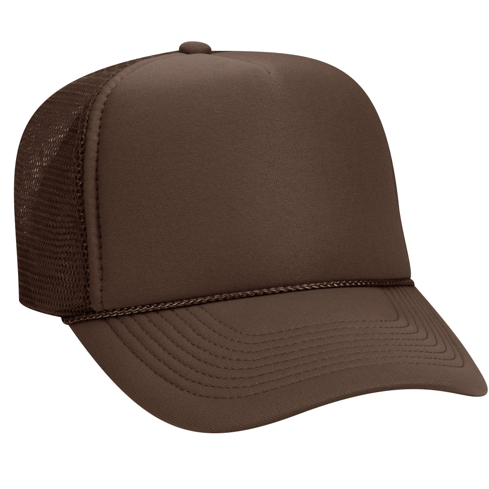32-467 OTTO CAP 5 Panel Mid Profile Mesh Back Trucker Hat