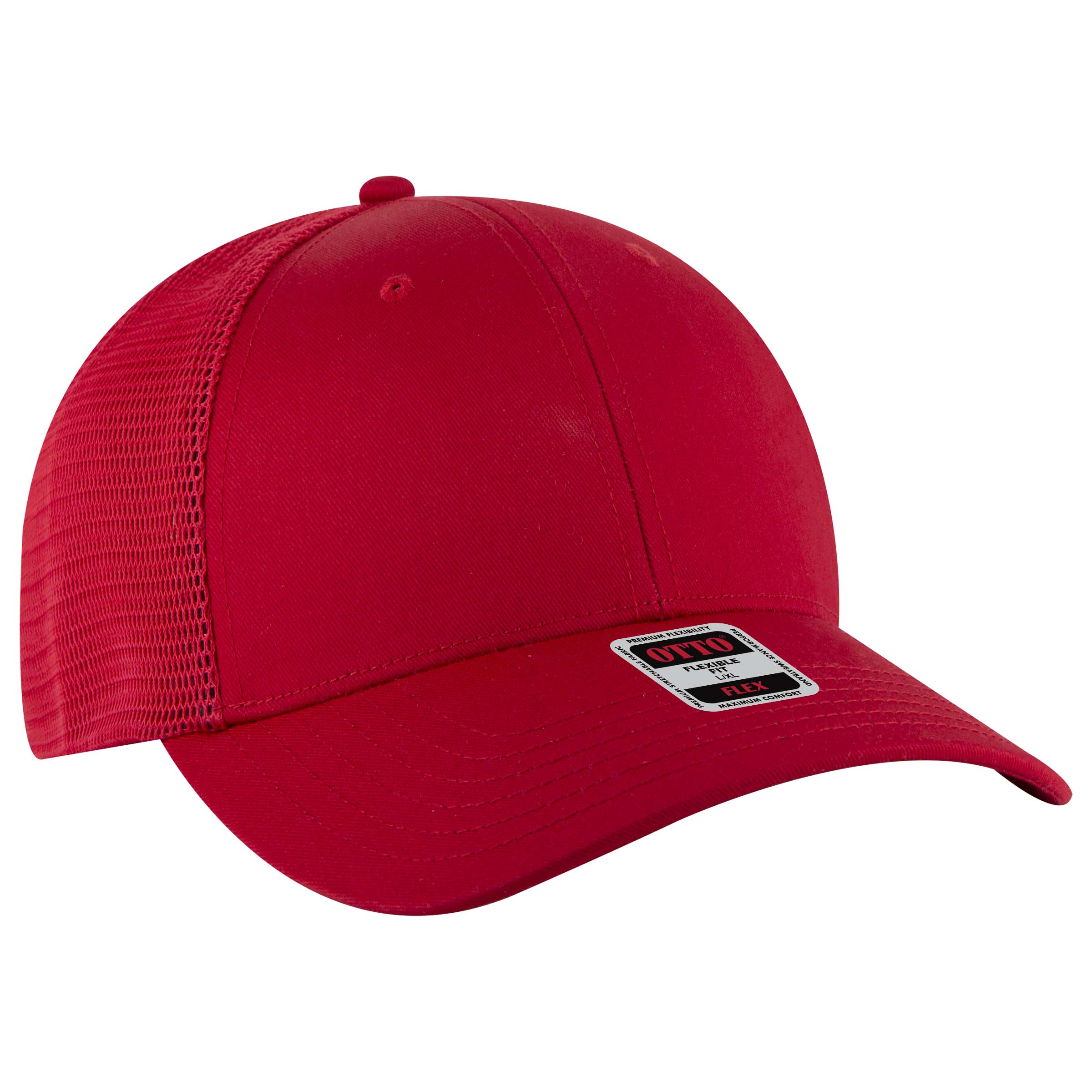 135-2 OTTO CAP "OTTO FLEX" 6 Panel Low Profile Mesh Back Trucker Hat