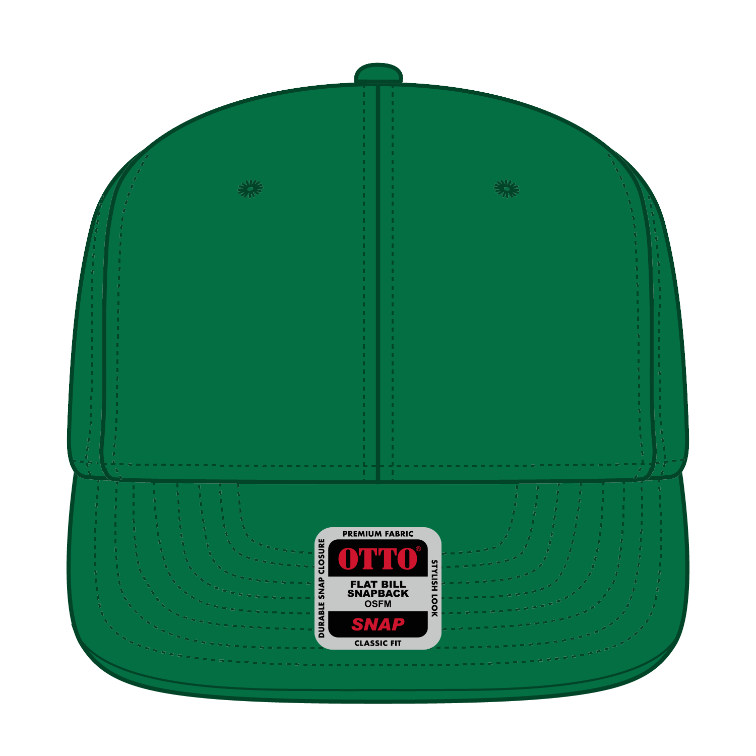 125-978 OTTO CAP "OTTO SNAP" 6 Panel Pro Style Snapback Hat