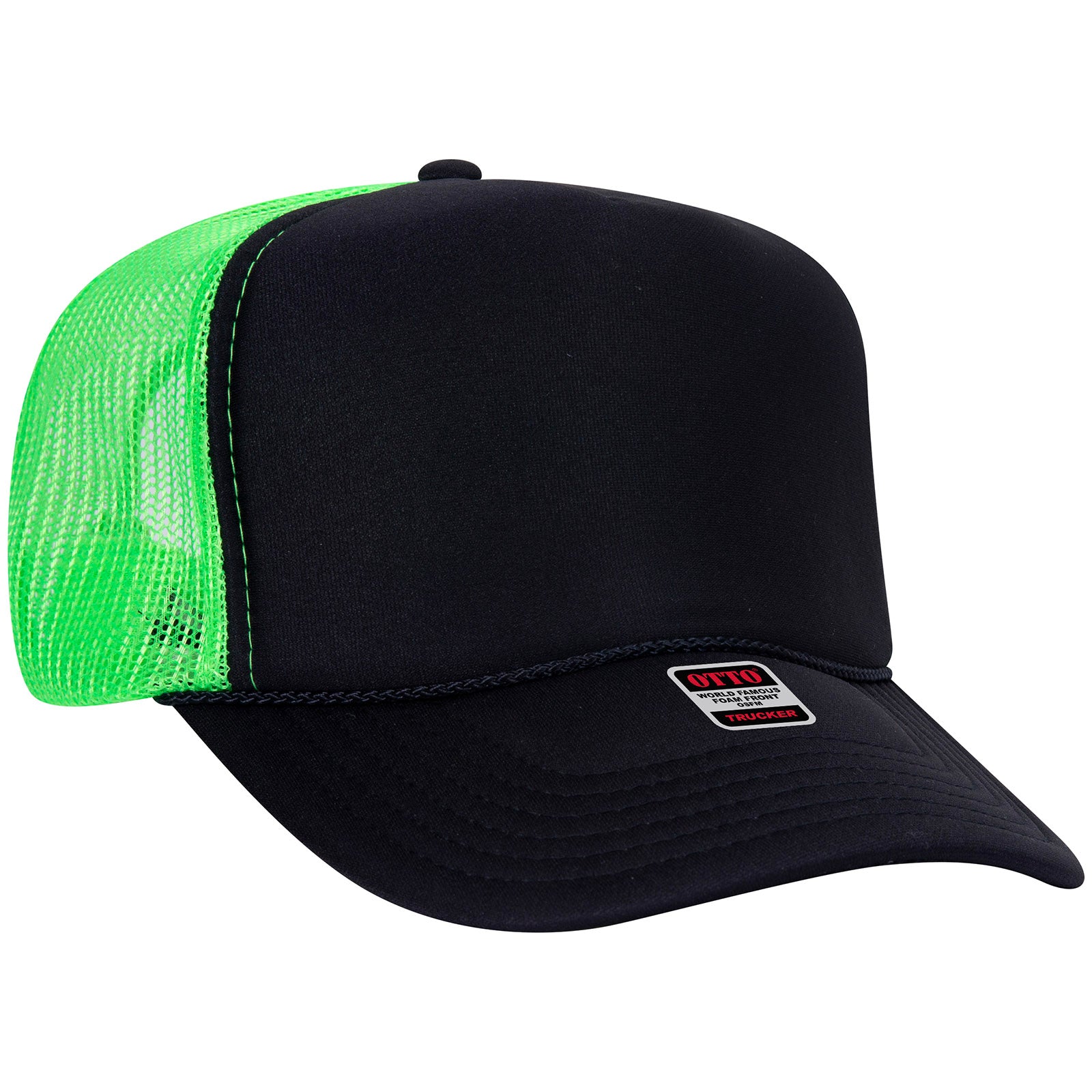 39-165 OTTO CAP 5 Panel High Crown Mesh Back Trucker Hat