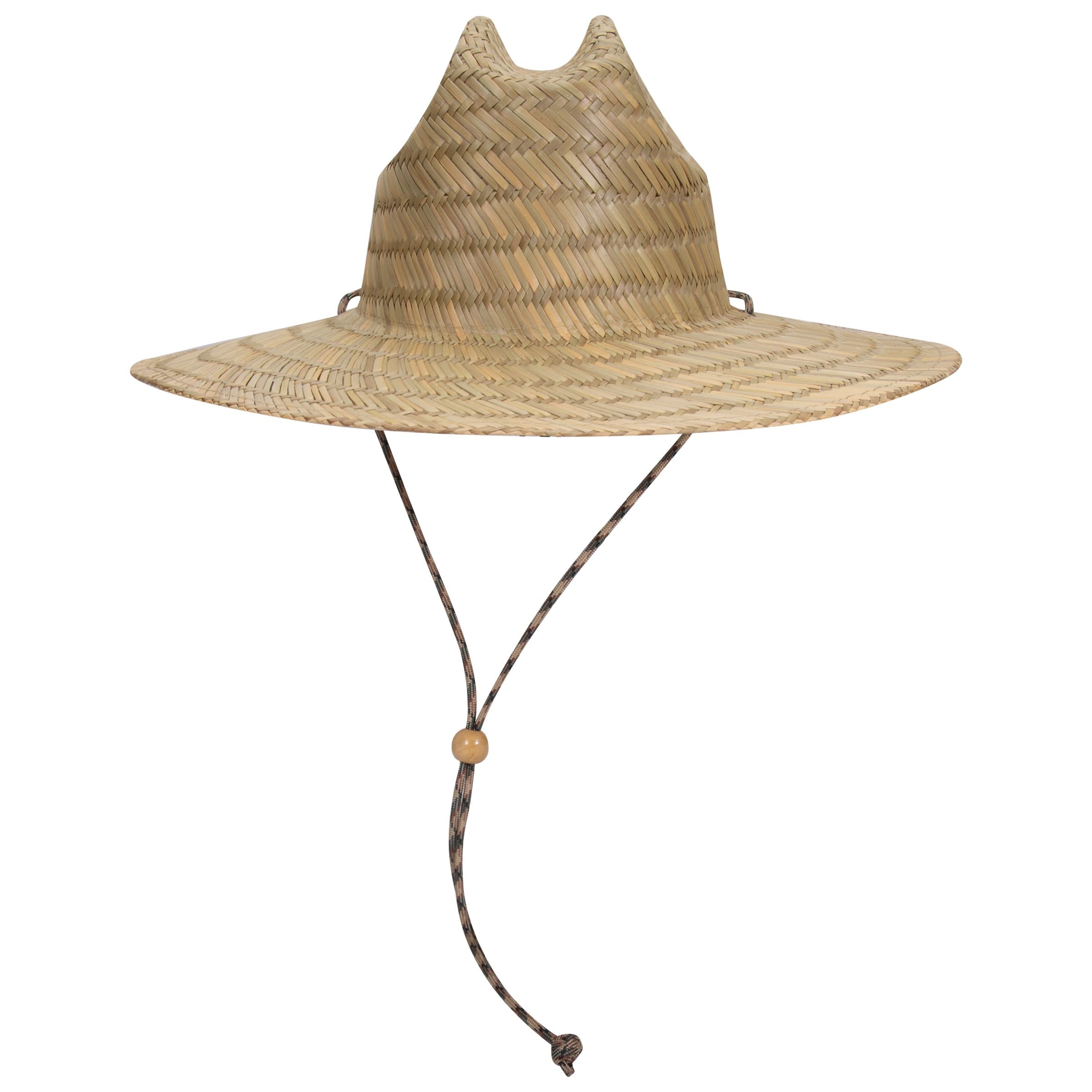 170-1325 OTTO CAP Straw Lifeguard Hat w/Adjustable Cord
