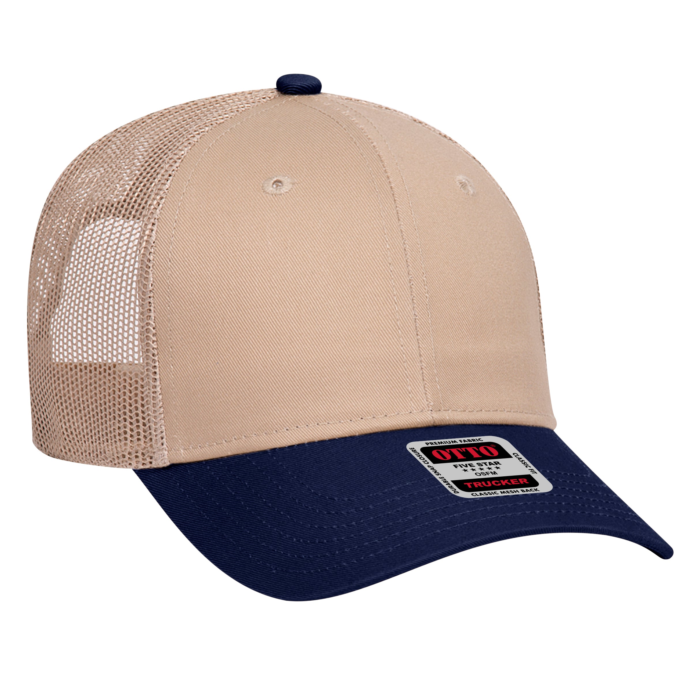 83-473 OTTO CAP 6 Panel Low Profile Mesh Back Trucker Hat