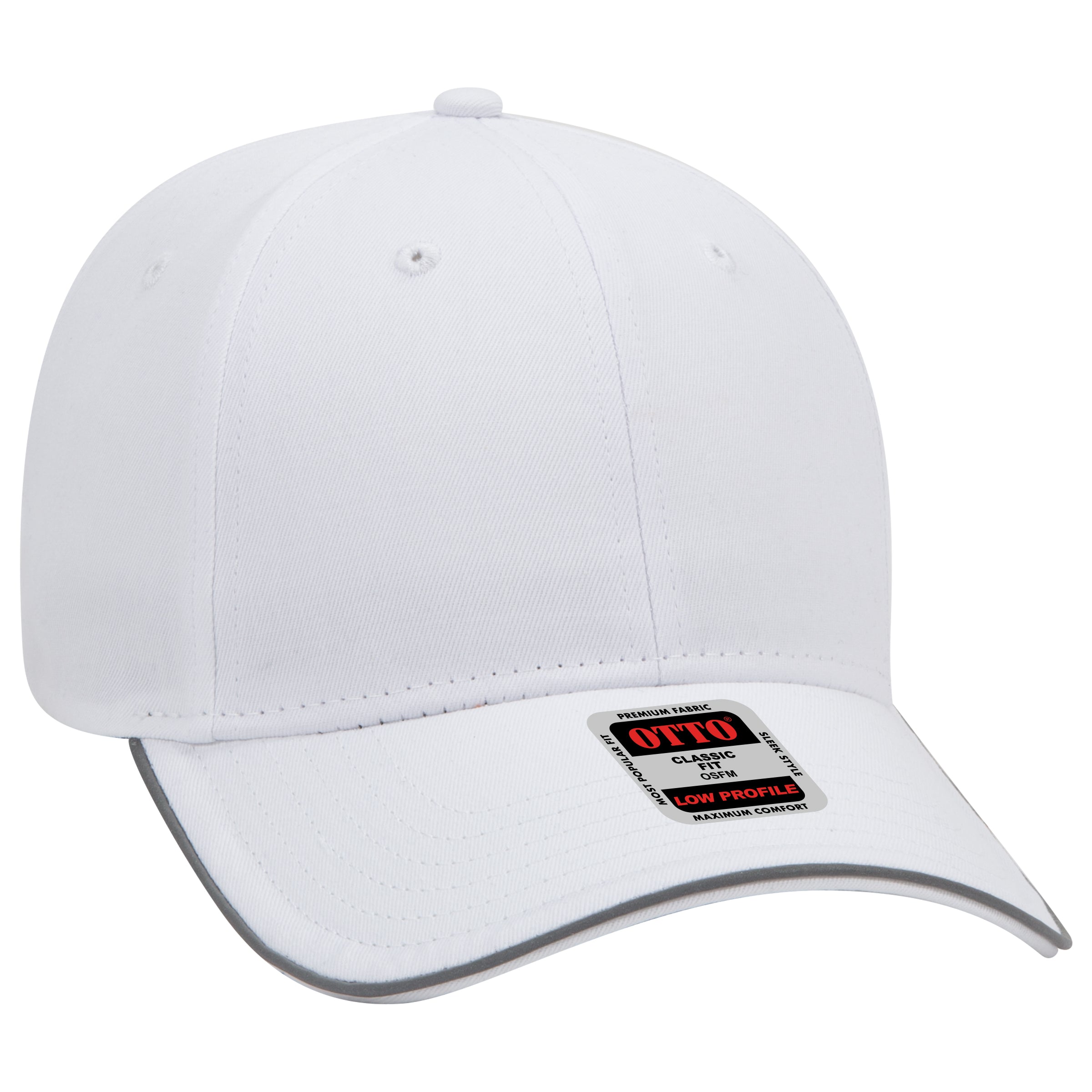 19-1261 OTTO CAP Reflective 6 Panel Low Profile Baseball Cap