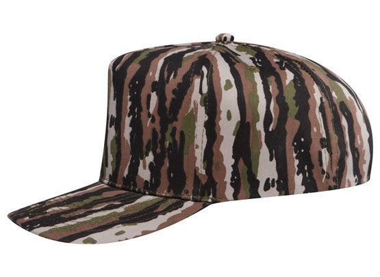 46-047 OTTO CAP Camouflage 5 Panel Mid Profile Baseball Cap