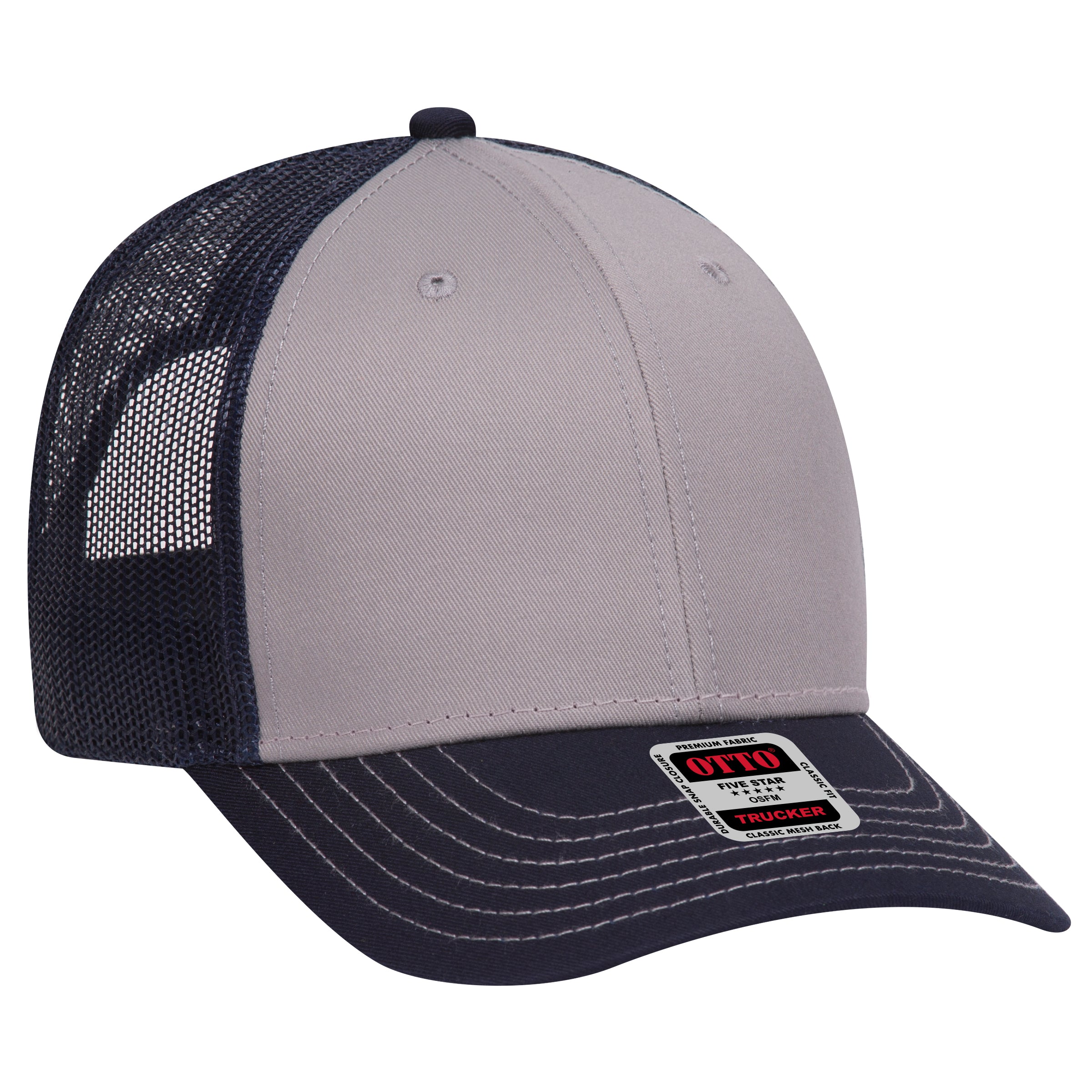 83-1239 OTTO CAP 6 Panel Low Profile Mesh Back Trucker Hat