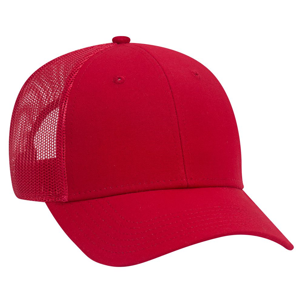 83-1273 OTTO CAP 6 Panel Low Profile Mesh Back Trucker Hat