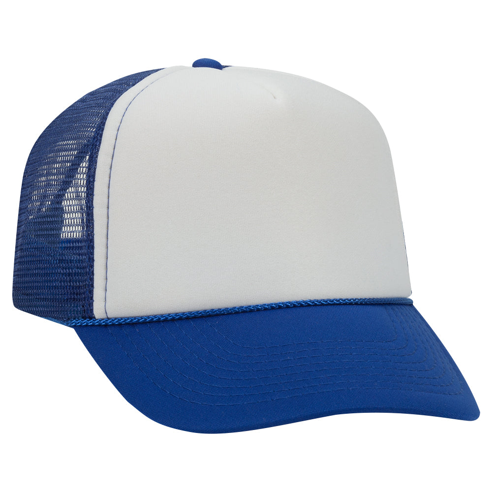 32-467 OTTO CAP 5 Panel Mid Profile Mesh Back Trucker Hat