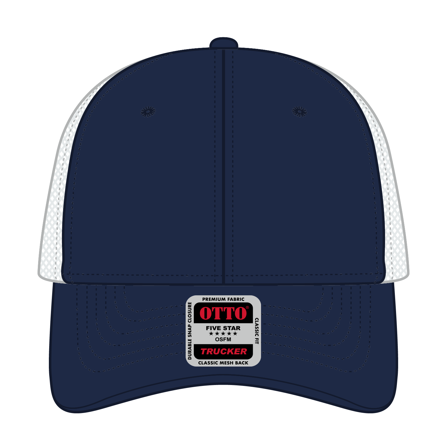 83-473 OTTO CAP 6 Panel Low Profile Mesh Back Trucker Hat
