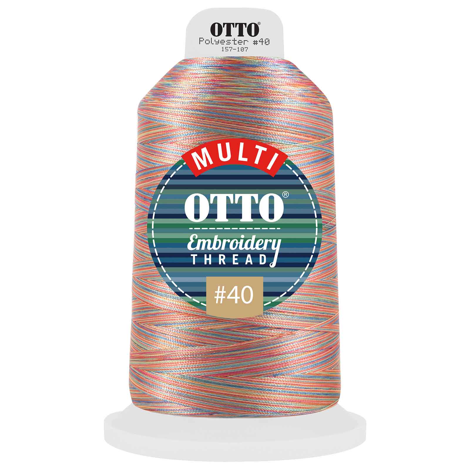 157-107 OTTO Embroidery Multicolor Thread #40 5,500 yd. King Cone
