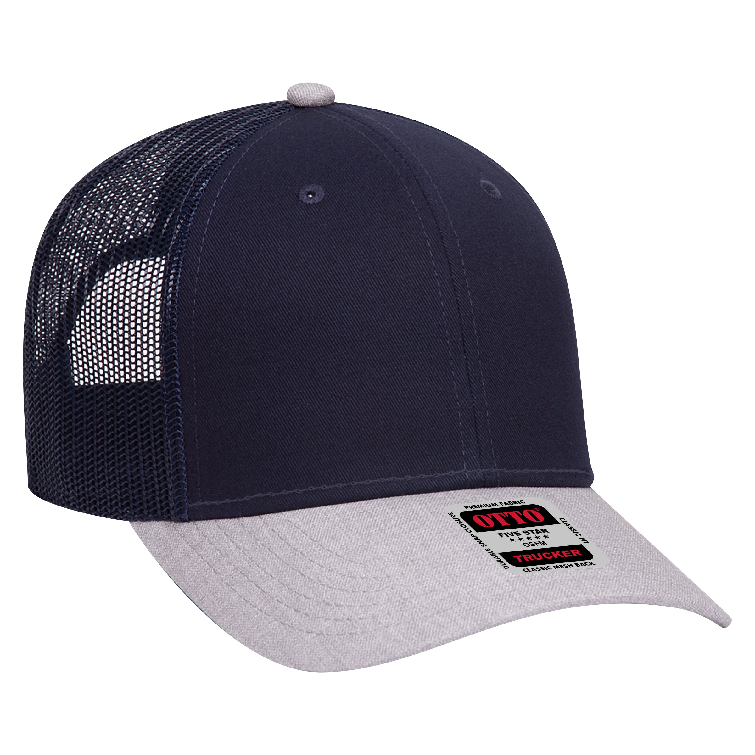 83-1239 OTTO CAP 6 Panel Low Profile Mesh Back Trucker Hat