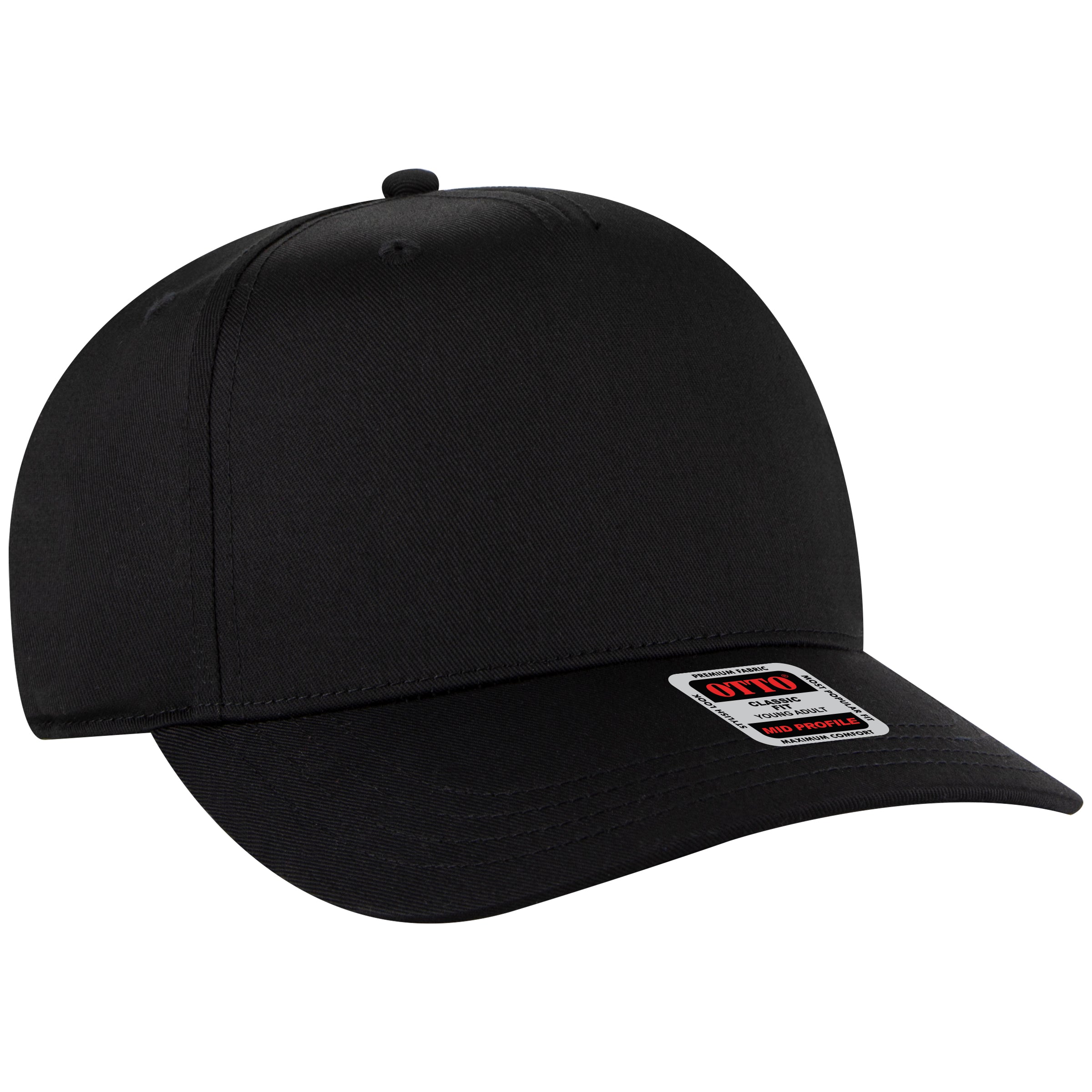 31-069 OTTO CAP 5 Panel Mid Profile Baseball Cap